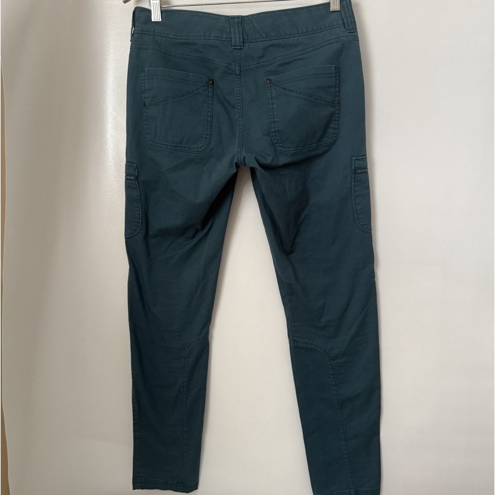 Athleta Athleta Nopa Pants Teal Marine Organic Cotton Skinny Hike Size 30" / US 8 / IT 44 - 2 Thumbnail