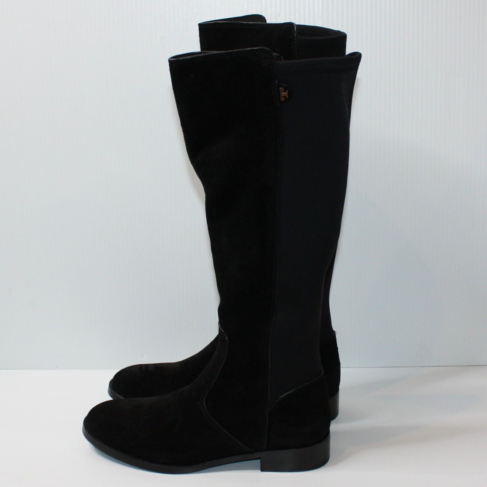 Tory Burch Selden Riding Boots in Black Suede and NEW MSRP $675 Size US 8 / IT 38 - 4 Thumbnail