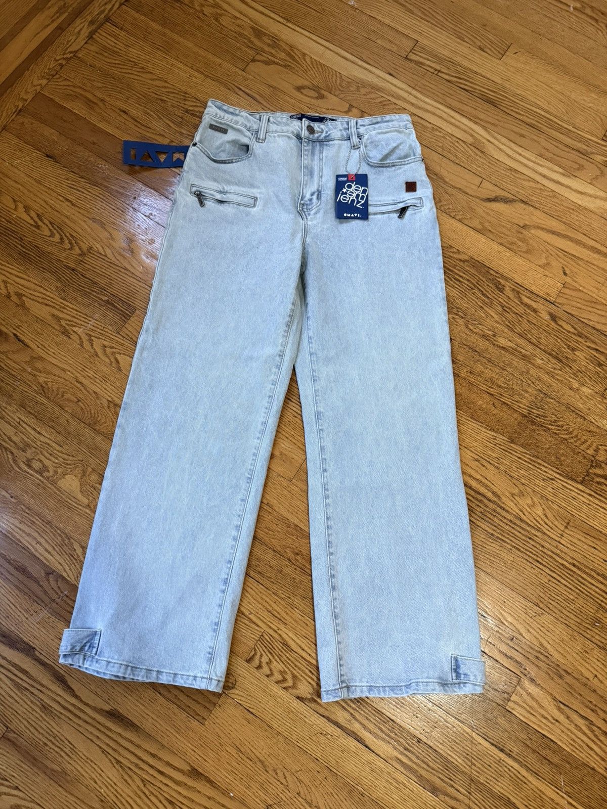 Omavi baggy fit blue denim