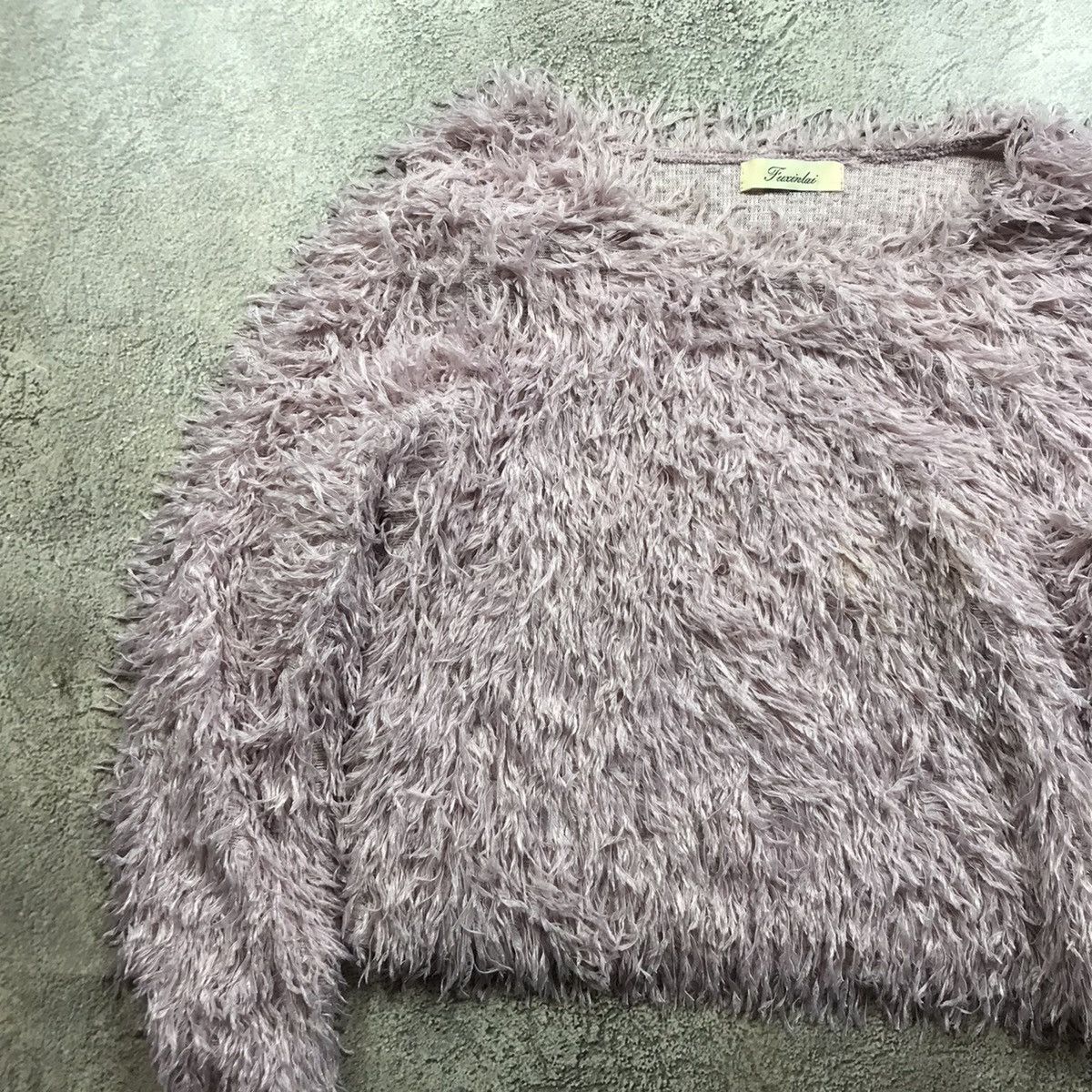 Japanese Brand Vintage Y2K ABSTRACT MOHAIR SWEATER Knitted Oversized 90s Size M / US 6-8 / IT 42-44 - 2 Thumbnail