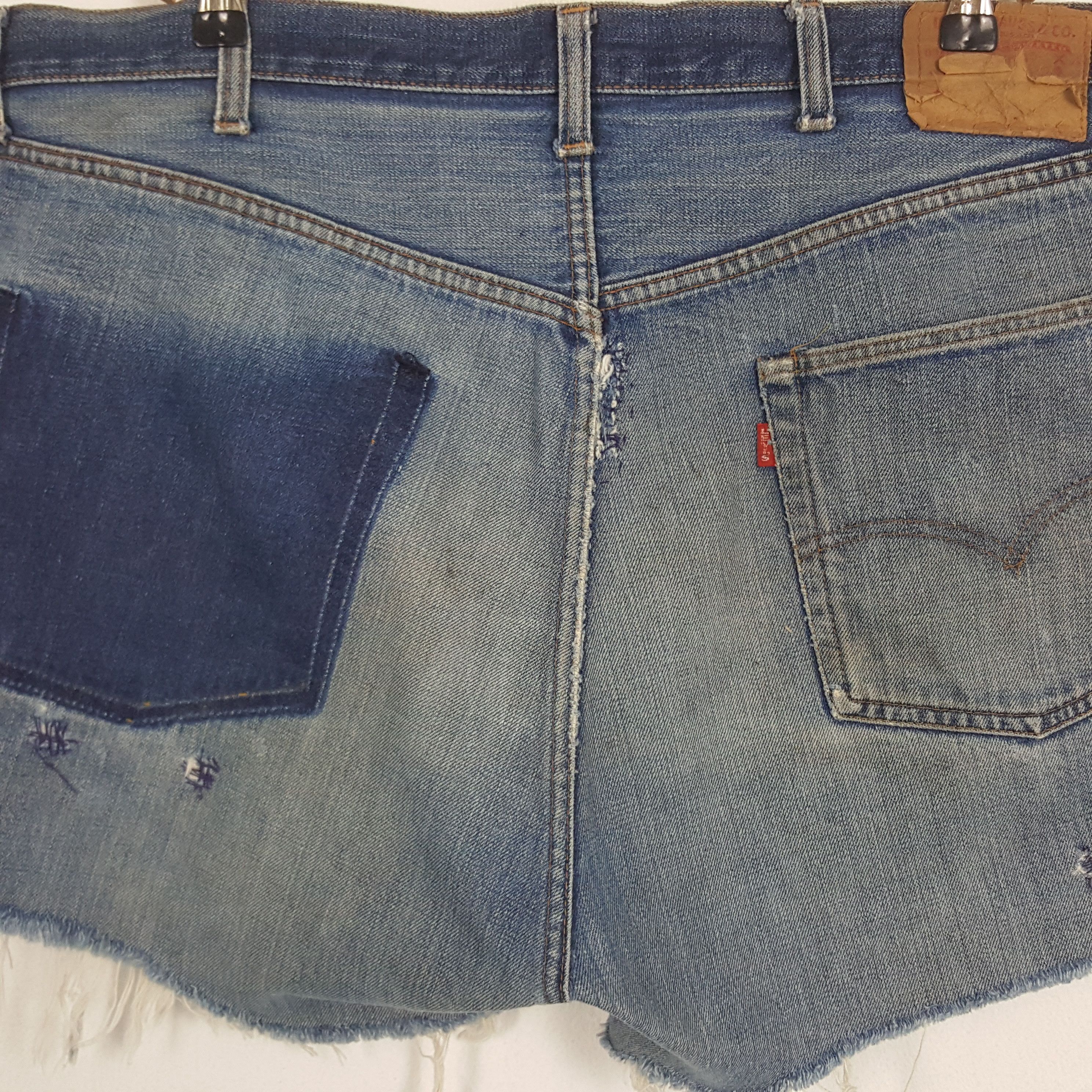 Levi's × Vintage Vintage Levi's 501 Ameircan Brand Big E Short Denim Jeans Size 40" / US 18 - 4 Thumbnail