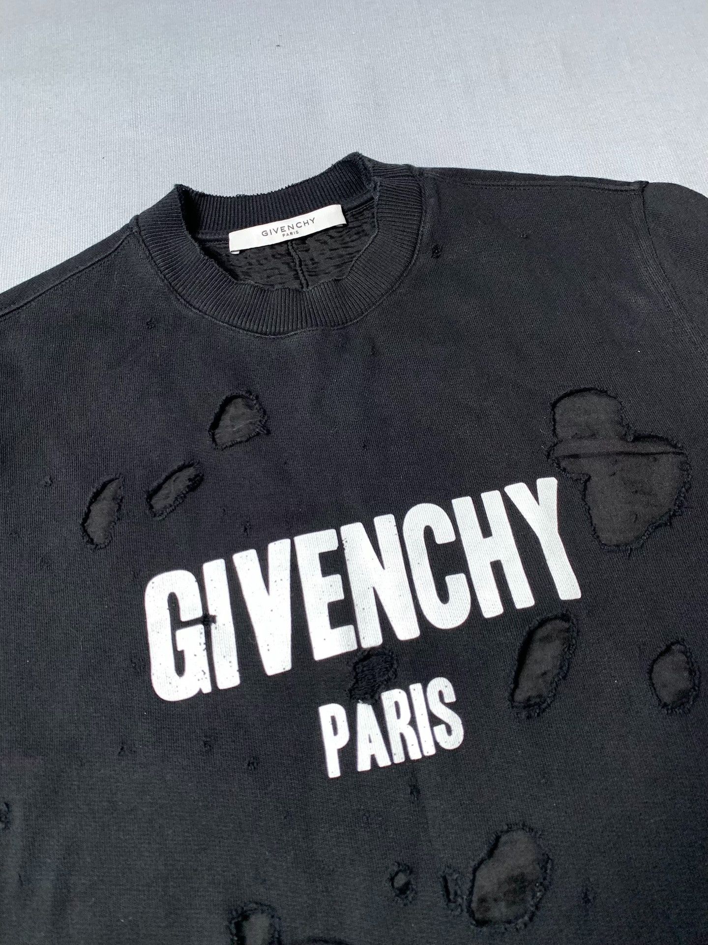 Givenchy Givenchy Double-Layer Holey Sweatshirt Size US XS / EU 42 / 0 - 1 Thumbnail