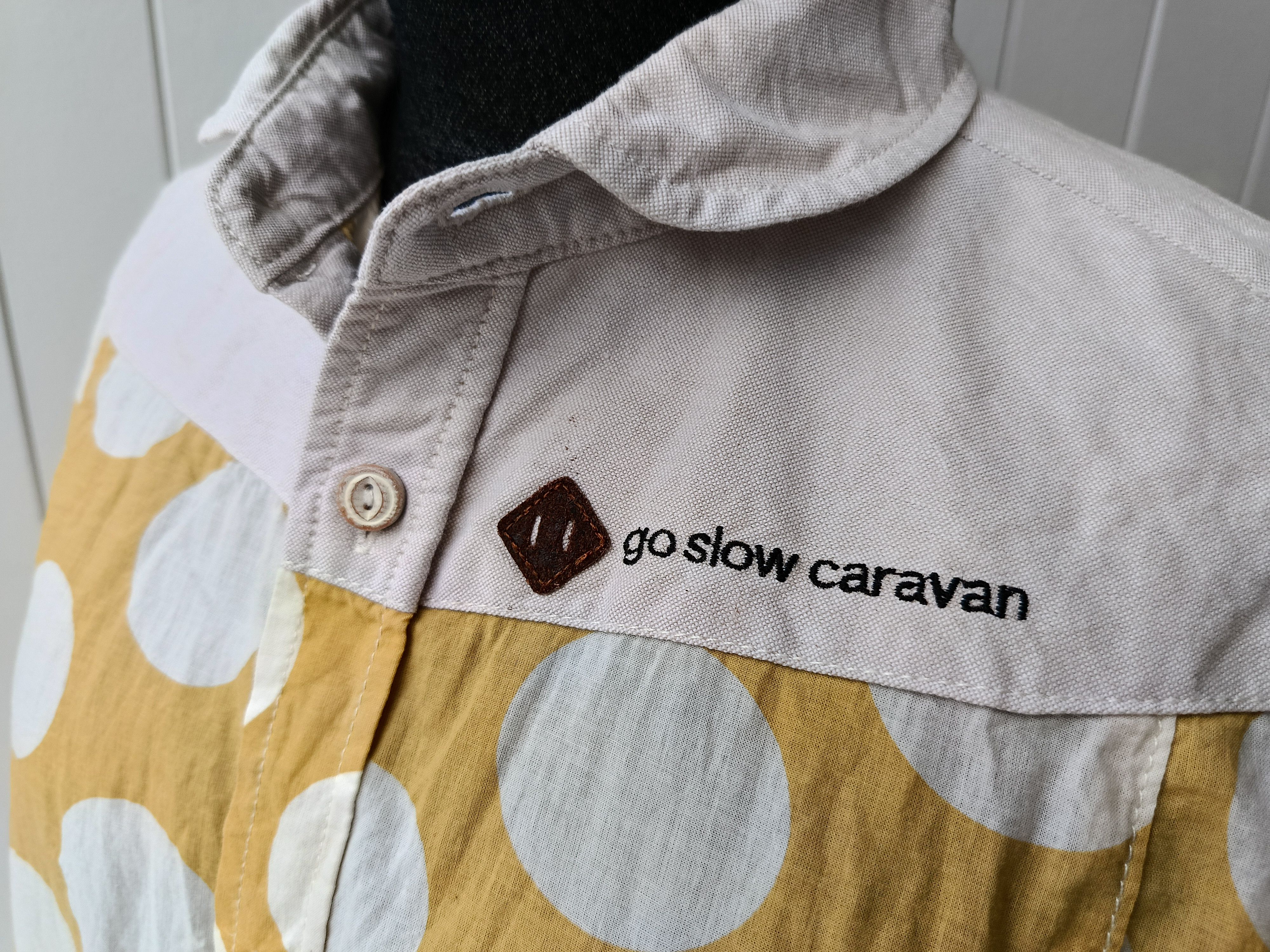 go slow caravan Go Slow Caravan 1 comfortable yellow circles dress shirt Size S / US 4 / IT 40 - 7 Thumbnail