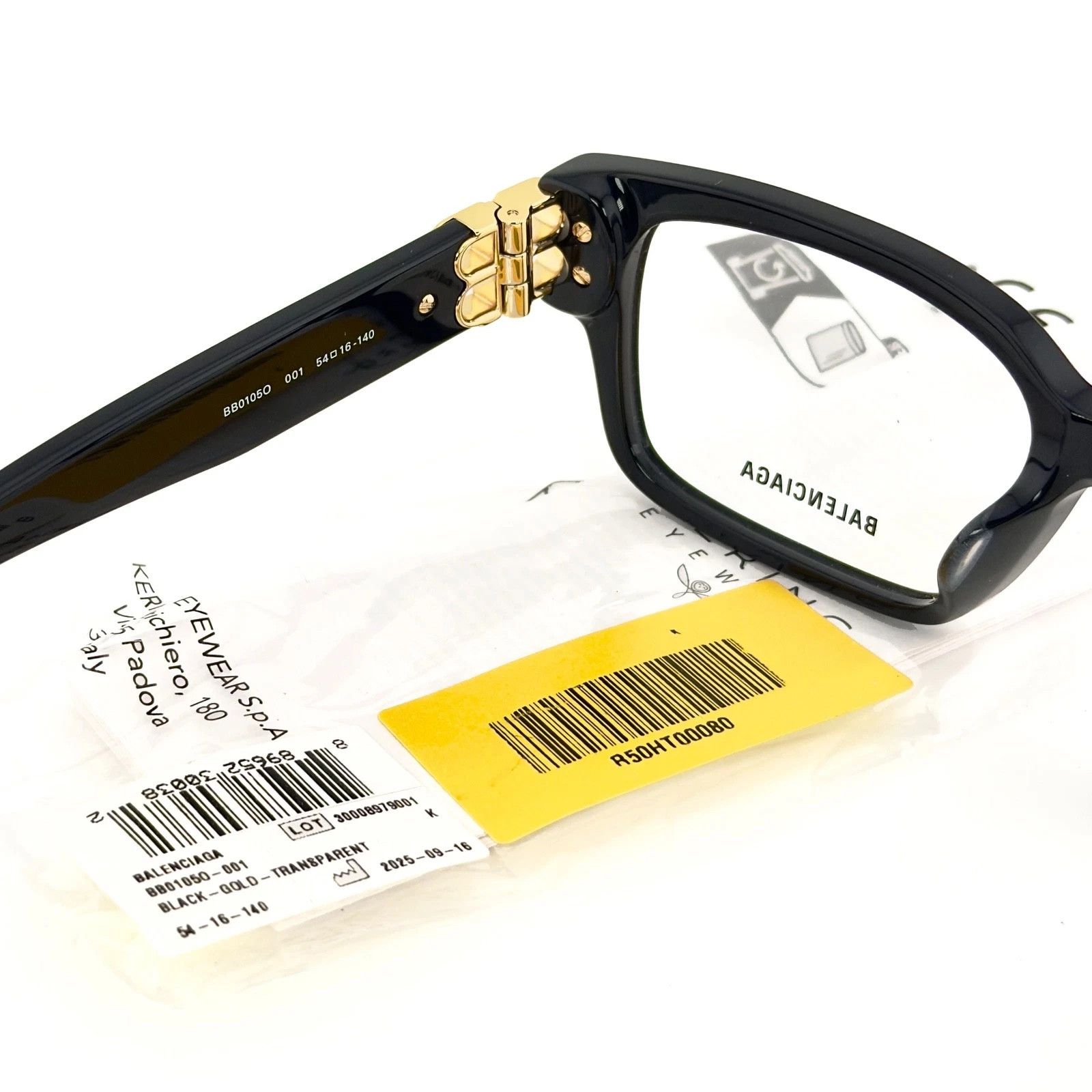Balenciaga BALENCIAGA 0105 Black Logo Classic Eyeglasses BB0105O 001 Size ONE SIZE - 6 Thumbnail