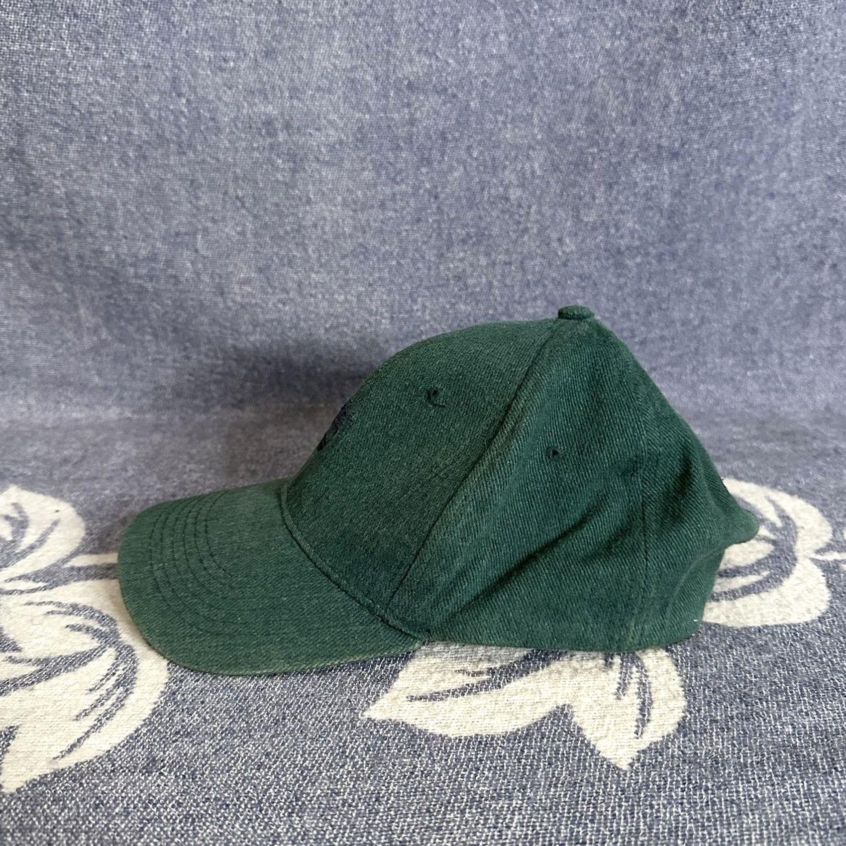Timberland VINTAGE Timberland Logo 6 Panel Snapback Hat Green Adult One Size Adjustable Cotton Size ONE SIZE - 3 Thumbnail