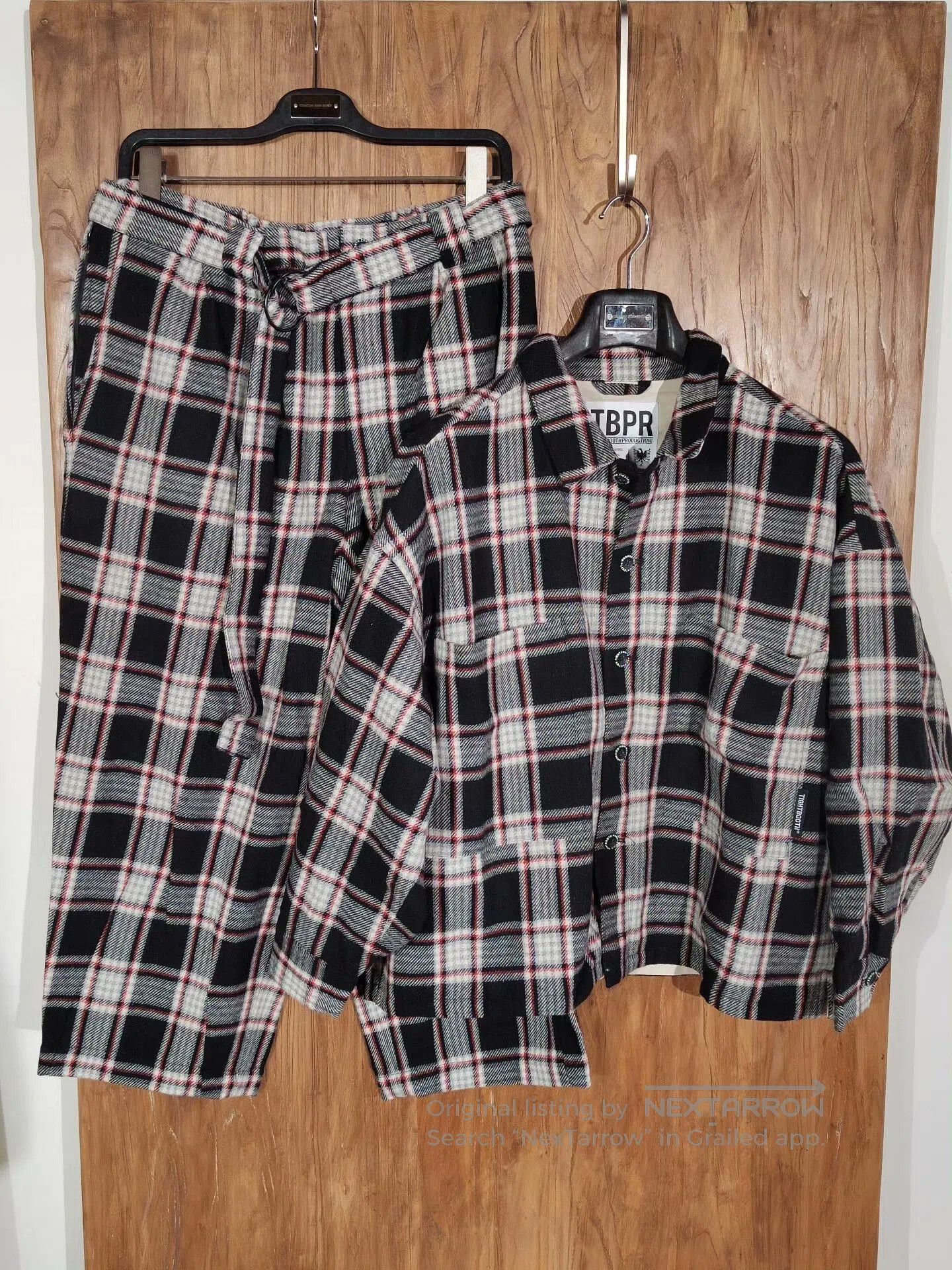 Japanese Brand TIGHTBOOTH TBPR Plaid Shirt Jacket. Size US M / EU 48-50 / 2 - 4 Thumbnail