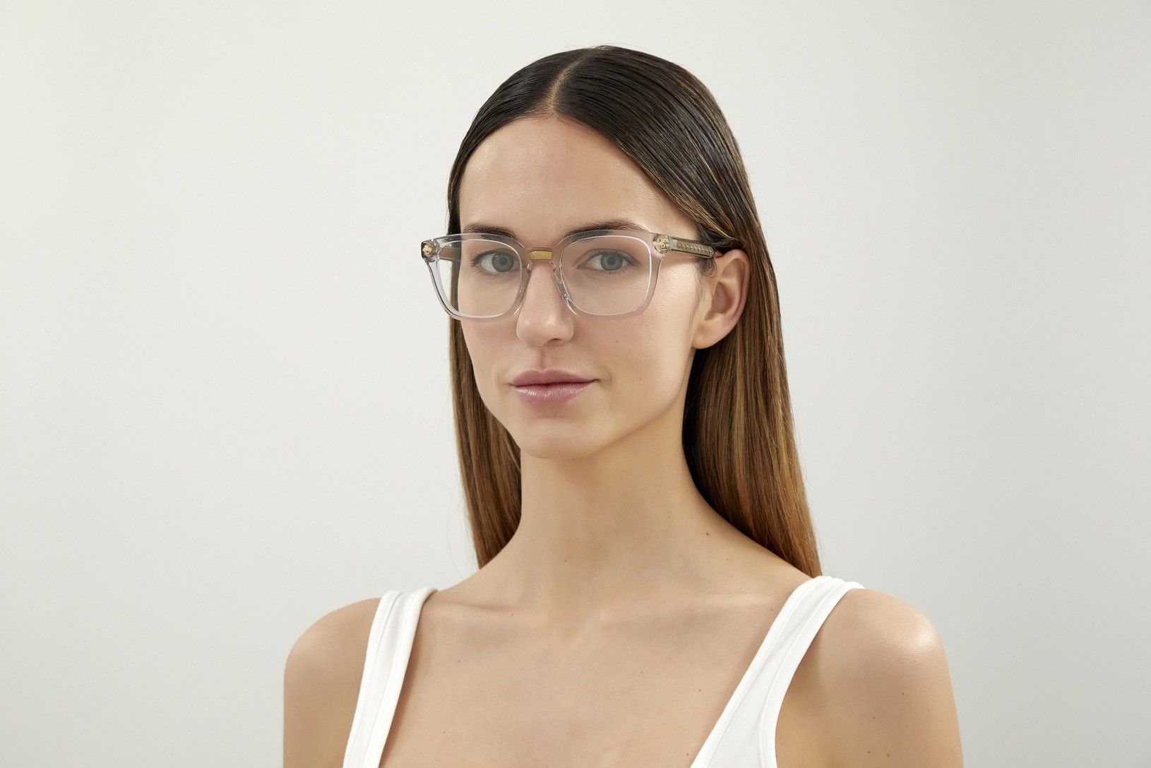 Gucci NEW Gucci GG0184O 005 Gold Square Unisex Eyeglasses Size ONE SIZE - 14 Thumbnail
