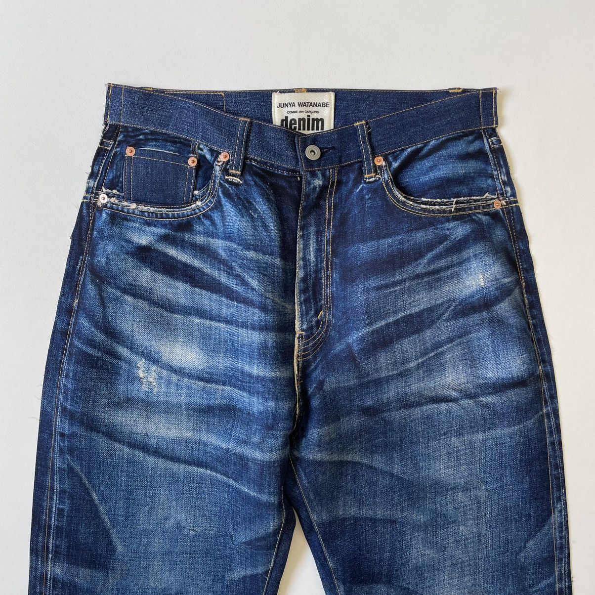 Junya Watanabe S/S ‘Trompe L'oeil’ Denim Printed Jeans Size US 30 / EU 46 - 3 Thumbnail