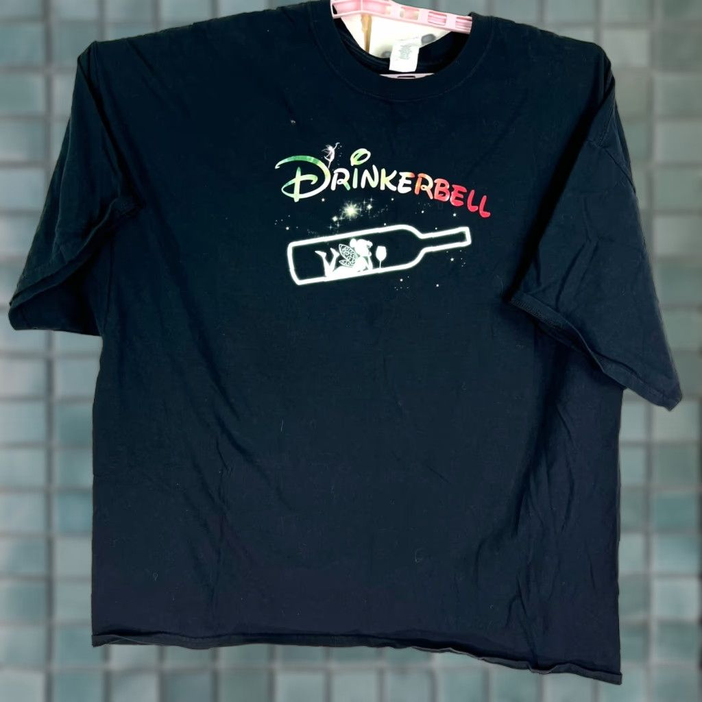Gildan Drinkerbell Funny Graphic T Shirt Black Short Sleeve Adult Size 3XL Size US XXL / EU 58 / 5 - 1 Thumbnail