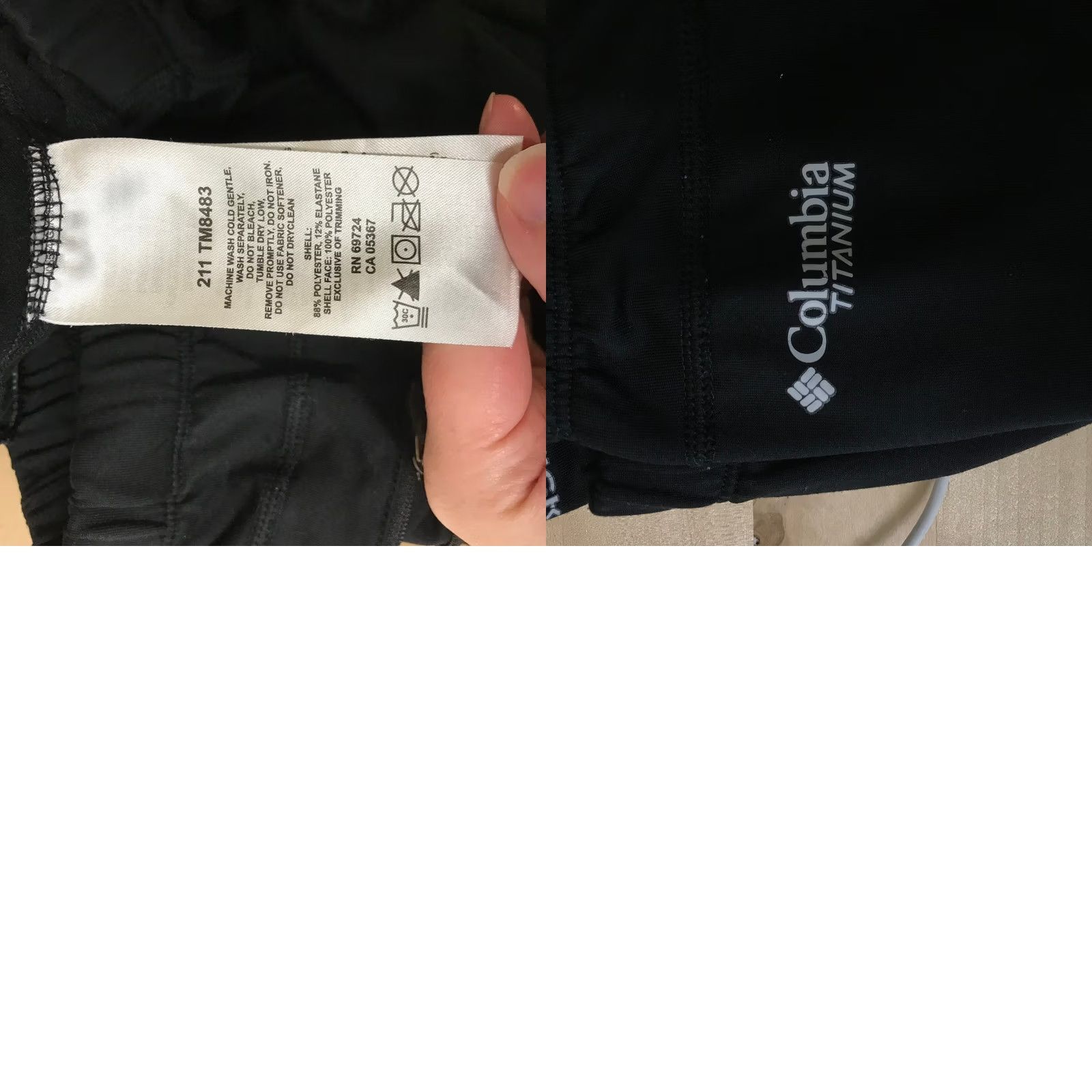 Vintage Columbia Titanium Pants Women XL Black Athletic Hiking Omni-Wick Ankle Zip Size 40" / US 18 - 8 Thumbnail