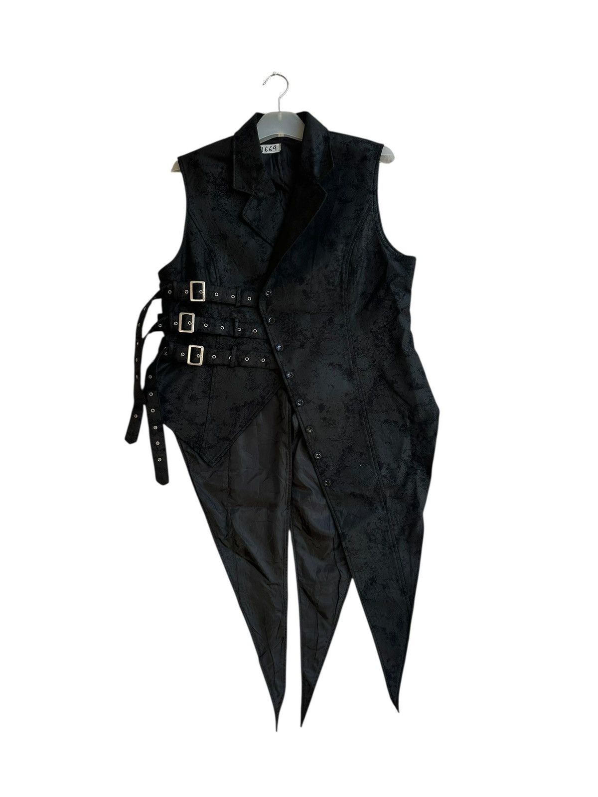 Japanese Brand Glamorous Asymmetrical Vest - Gothic Tailcoat Archive Size US M / EU 48-50 / 2 - 1 Thumbnail