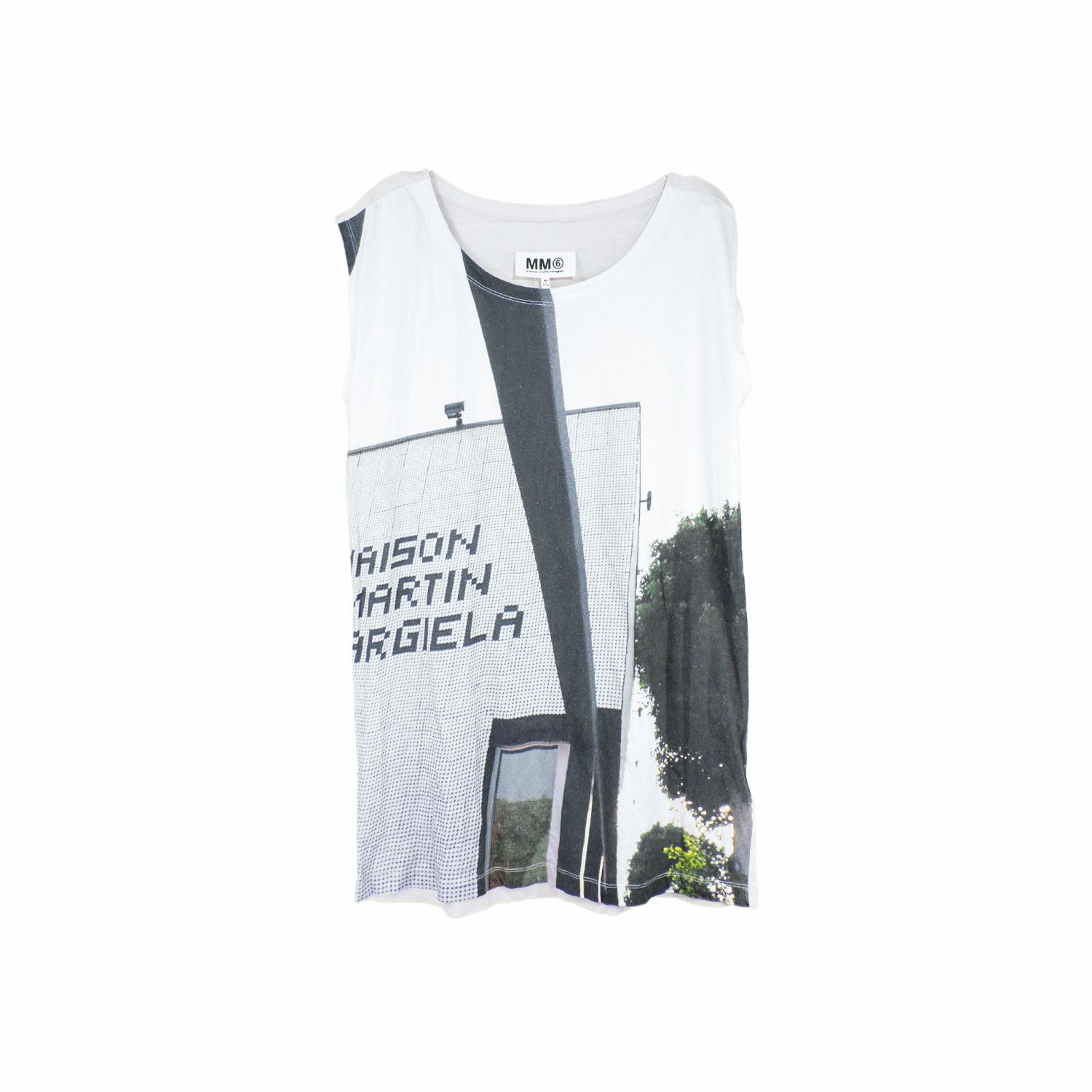 Maison Margiela MM6 LANDSCAPE PRINTED SLEEVELESS TANK-TOP T-SHIRT Size US M / EU 48-50 / 2 - 1 Thumbnail