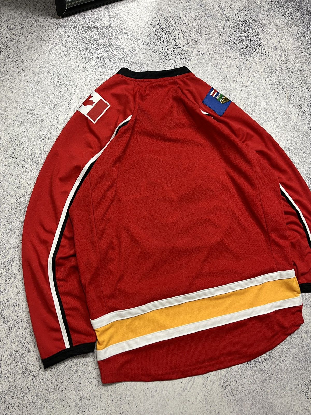NHL NHL Calgary Flames Hockey Jersey Big Logo Longsleeve Rare Size US M / EU 48-50 / 2 - 15 Thumbnail