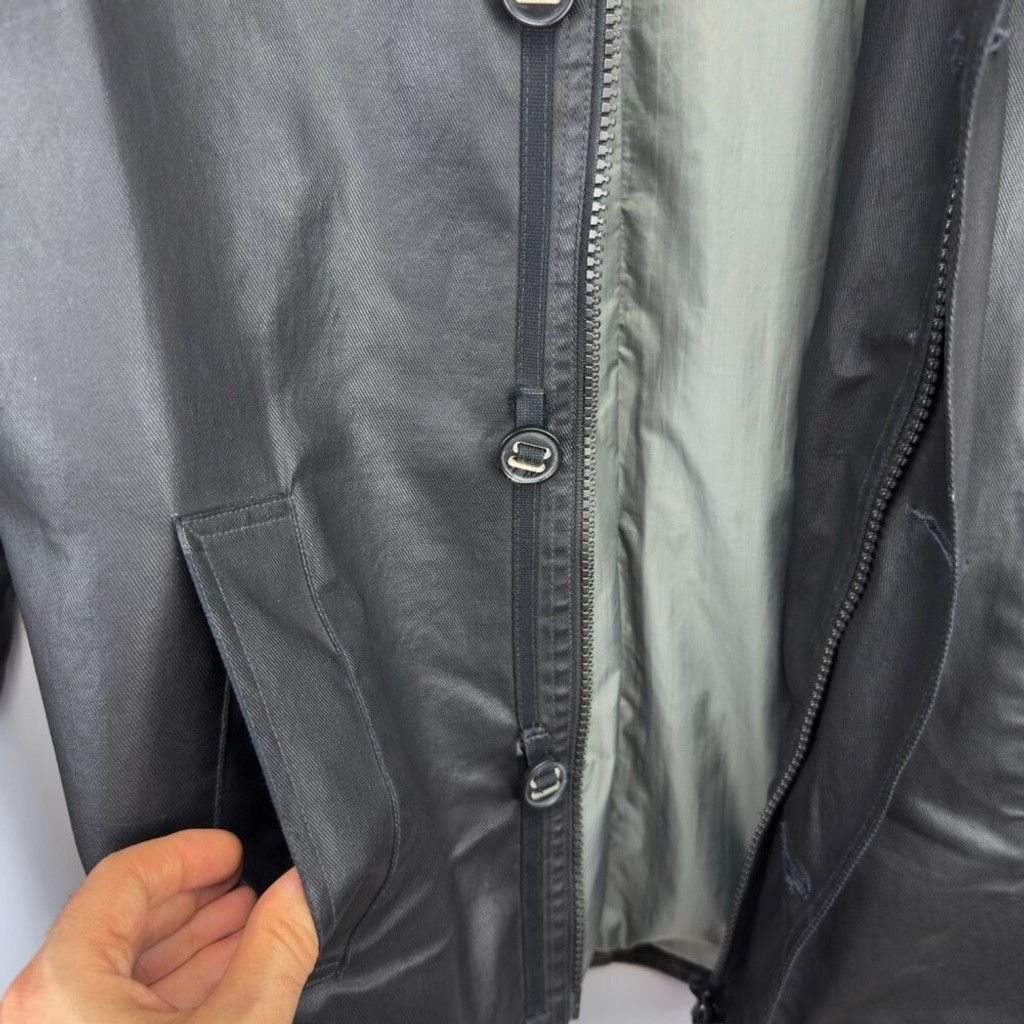 M0851 M0851 Cotton Coated Contemporary Designer Black Jacket sz S Size US S / EU 44-46 / 1 - 8 Thumbnail