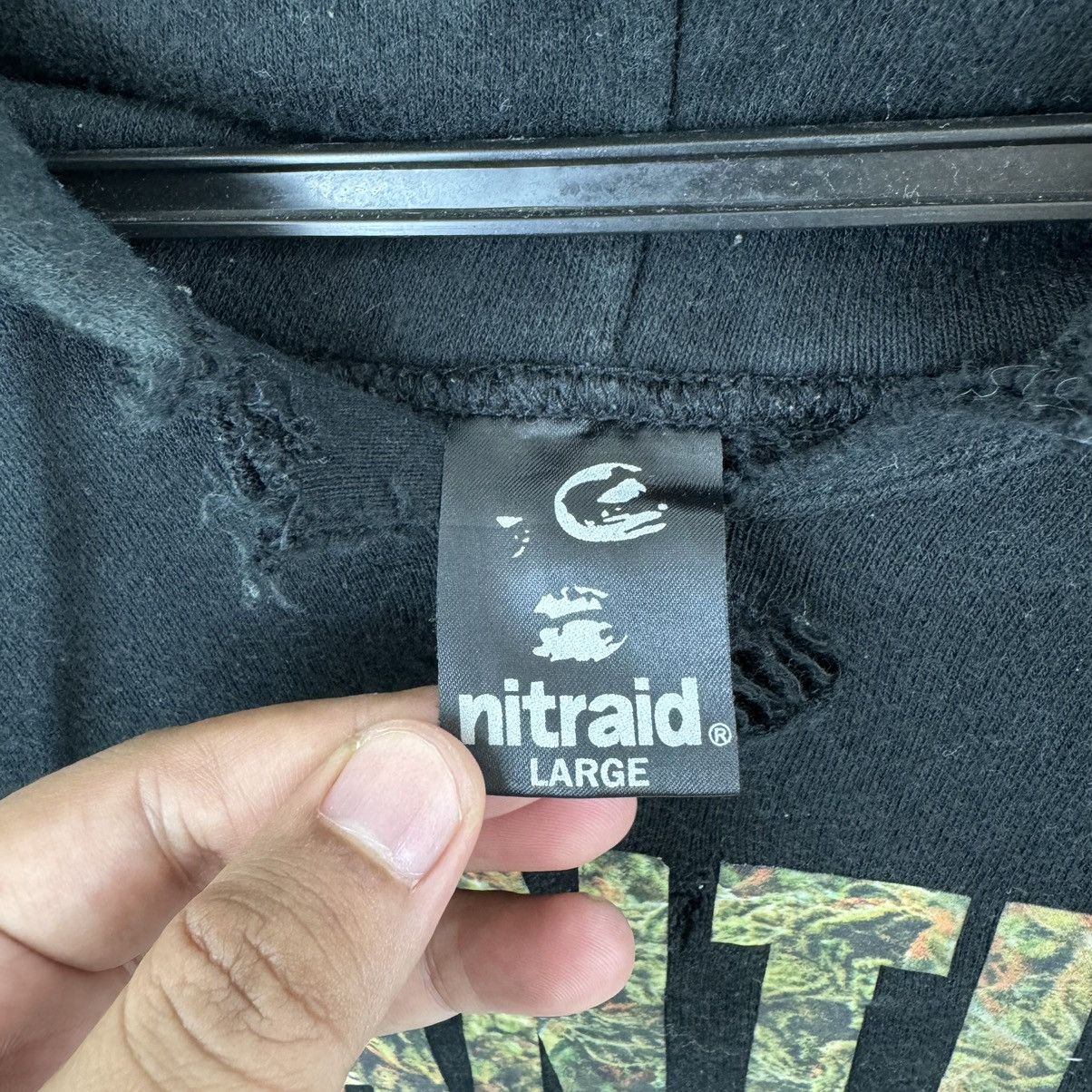 Japanese Brand × Nitraid Anti Babylon Nitraid Distressed Hoodie Sweatshirt Size US L / EU 52-54 / 3 - 6 Thumbnail