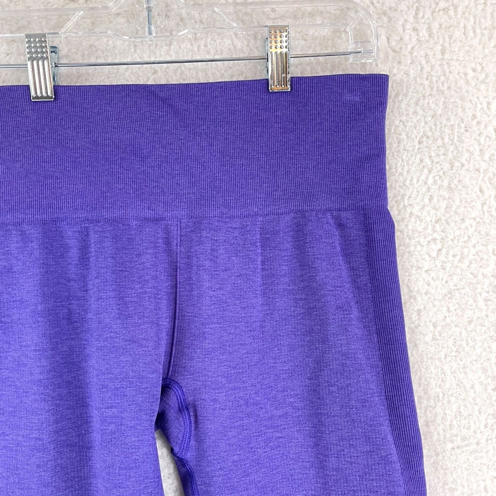 Lululemon Lululemon Seamless Street Crop Leggings Womens Size 8 Purple Athletic Yoga Gym Size 30" / US 8 / IT 44 - 4 Thumbnail