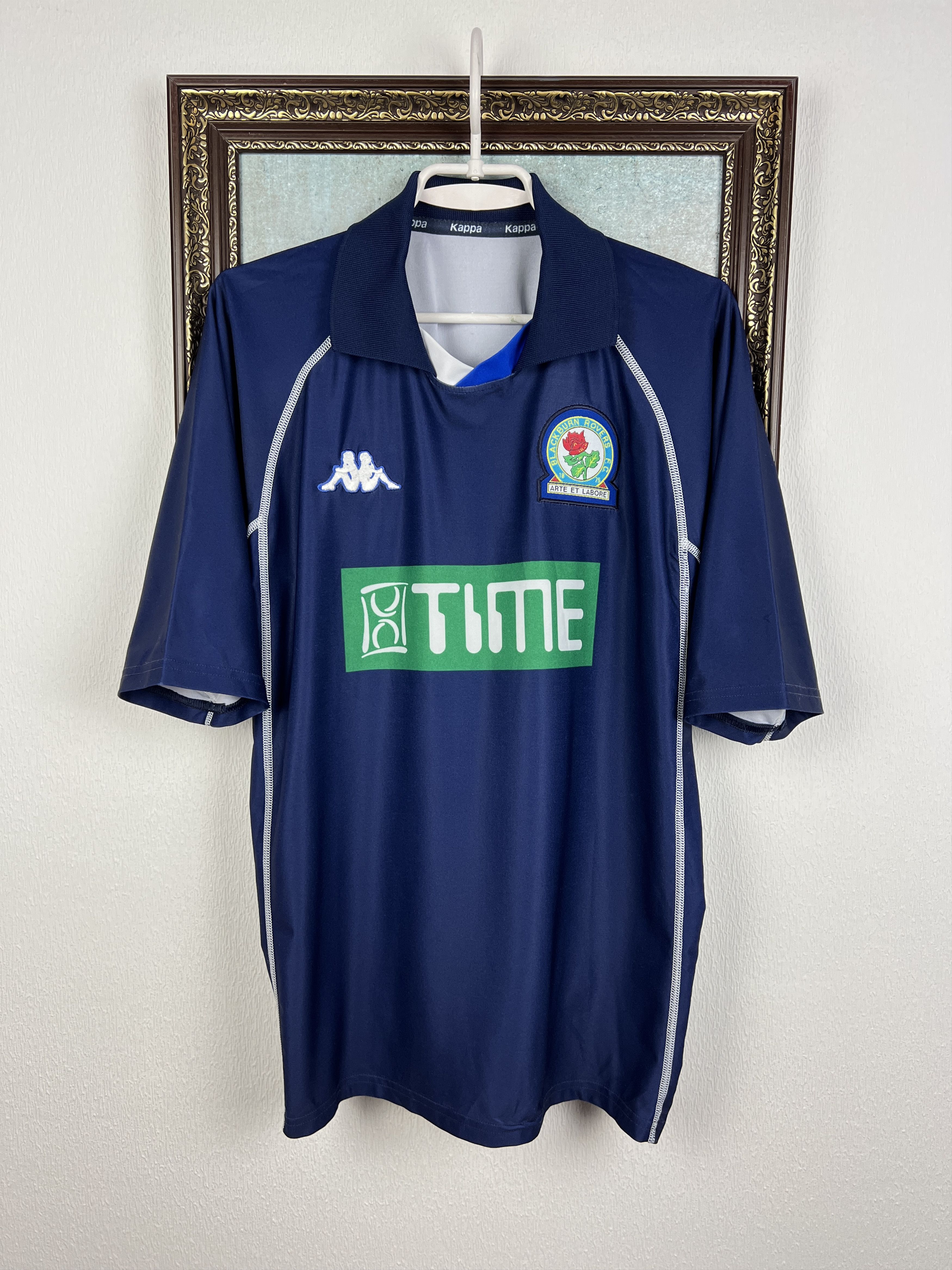 Kappa Blackburn Rovers Away football shirt Soccer Jersey Trikot Size US L / EU 52-54 / 3 - 1 Thumbnail