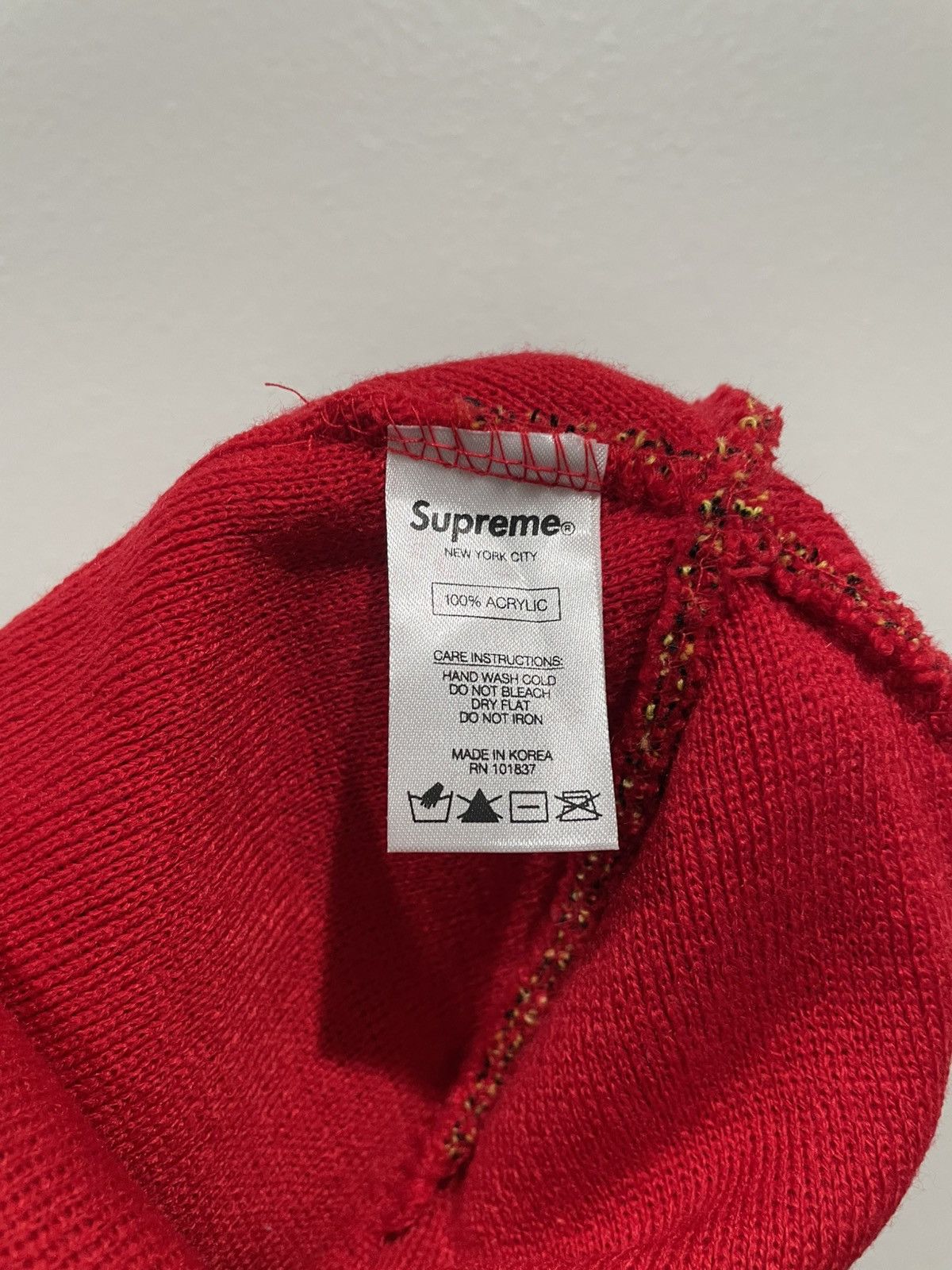 Supreme Supreme Tag Logo Beanie Size ONE SIZE - 2 Thumbnail