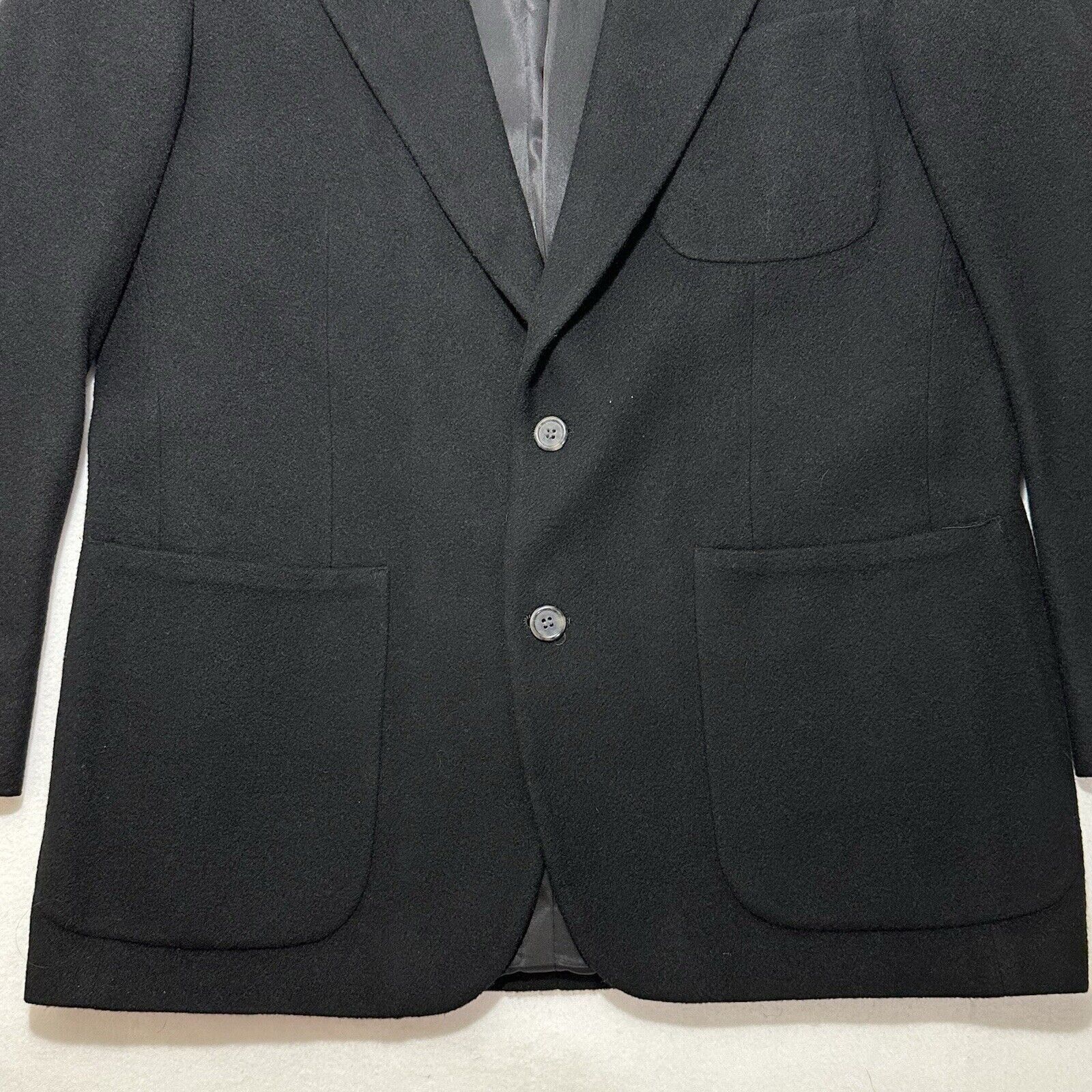 Other Jacobson's 42R Camelhair Suit Jacket Black Sport Coat USA Size 42R - 3 Thumbnail