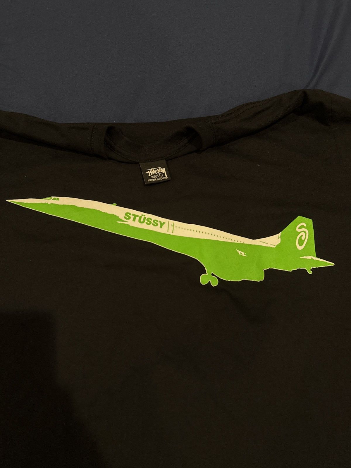 Stussy Stussy Green Jet Tee (L) Size US L / EU 52-54 / 3 - 2 Thumbnail