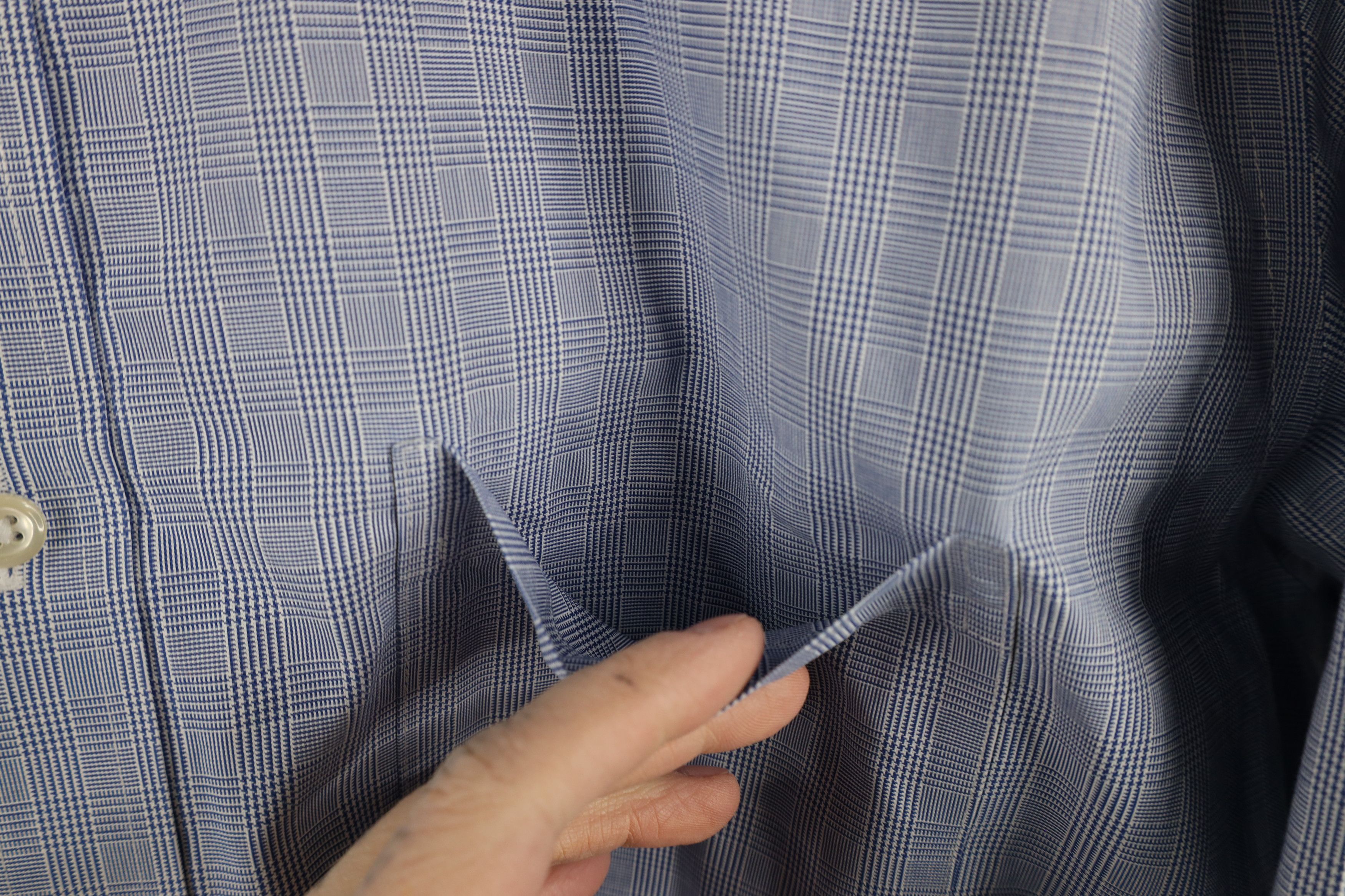 Brooks Brothers × Vintage Vintage 90s Brooks Brothers Non Iron Button Shirt Blue Plaid Size US M / EU 48-50 / 2 - 5 Thumbnail
