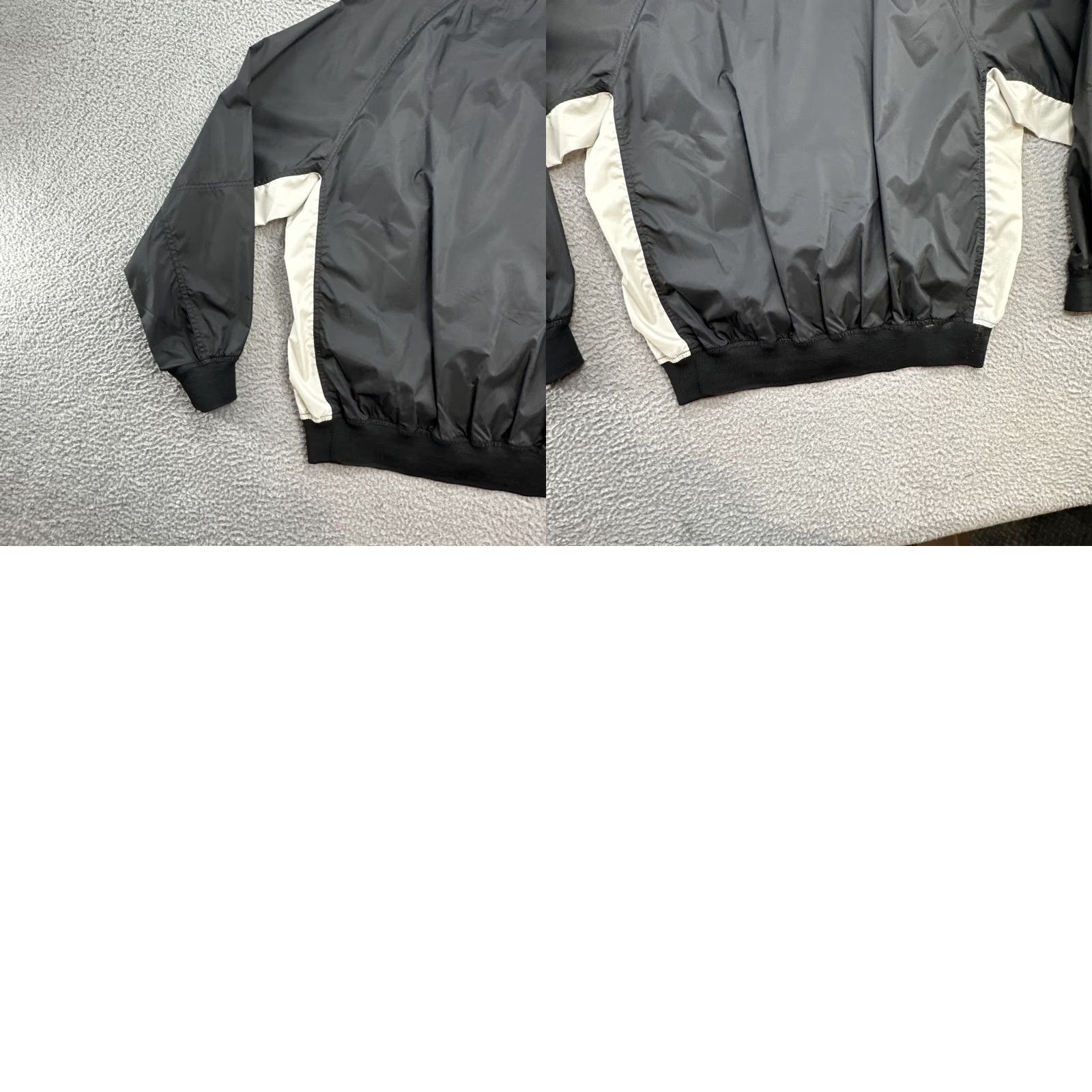 Nike Vtg 90s Nike Center Check Pullover Windbreaker Jacket Size L Black Yellow Swoosh Size US L / EU 52-54 / 3 - 9 Thumbnail