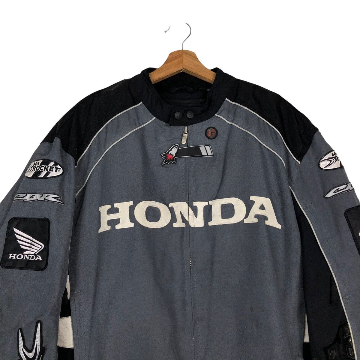 Other 🔥VINTAGE BIKER RACING JACKET HONDA BIG LOGO SAFETY WEAR Size US XL / EU 56 / 4 - 3 Thumbnail