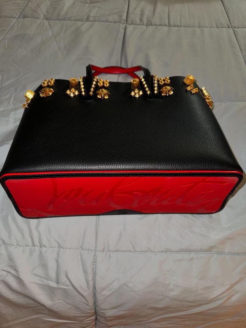 Christian Louboutin Calfskin Tote Bag in Black Size ONE SIZE - 3 Thumbnail