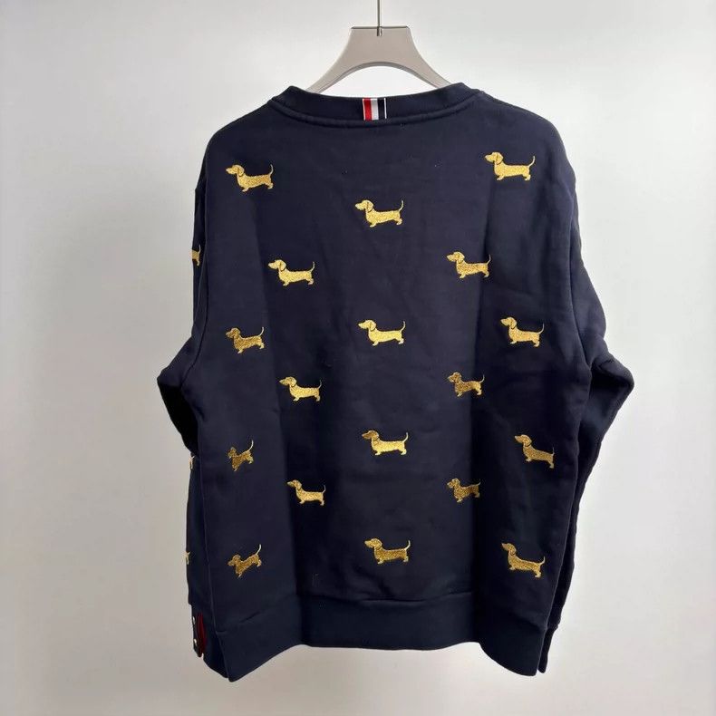 Thom Browne Thom Browne Dog hoodie with lots of stamps Size US M / EU 48-50 / 2 - 2 Thumbnail