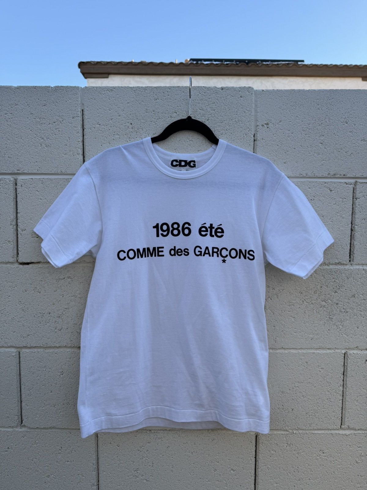 1986 ete 【淡水水槽】 COMME ? des GARCON Tシャツ S