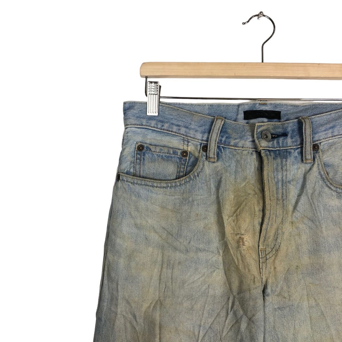 Japanese Brand 🔥VINTAGE DISTRESSED DENIM UNIQLO JEANS JAPAN MADE Size US 30 / EU 46 - 2 Thumbnail