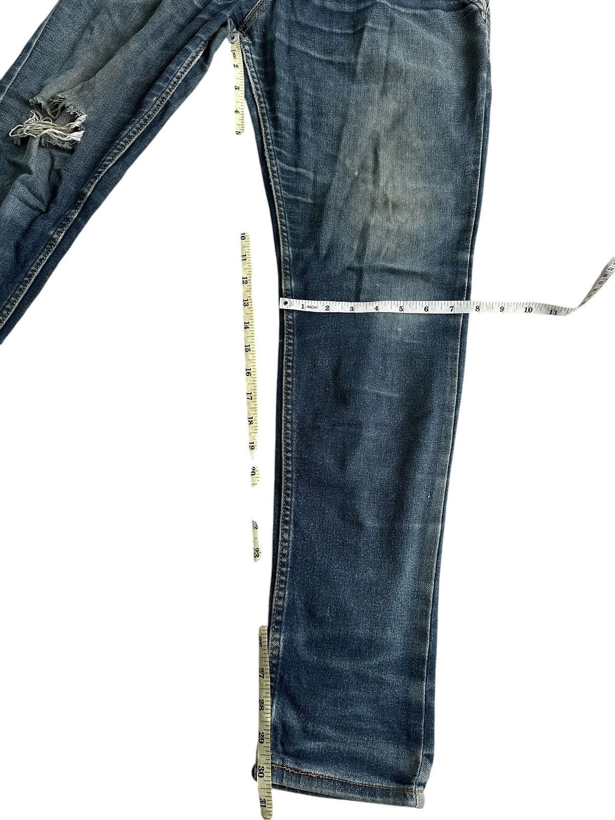 Hysteric Glamour ARCHIVE LATINO SICK DISTRESSED WASHED DENIM JEANS Size US 31 - 15 Thumbnail