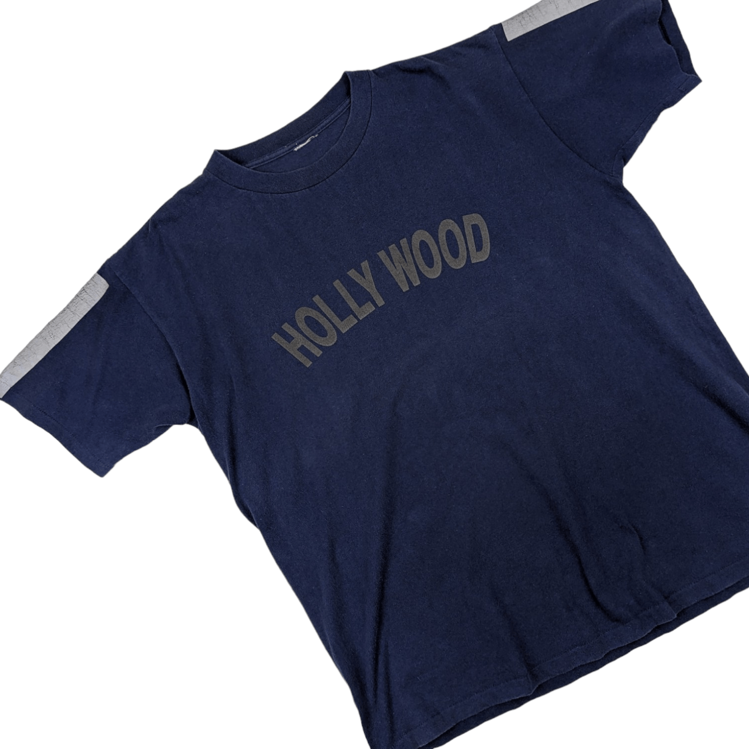Vintage Vintage HOLLYWOOD Big Spell Out T Shirt Single Stitches Tee Size US XL / EU 56 / 4 - 5 Thumbnail