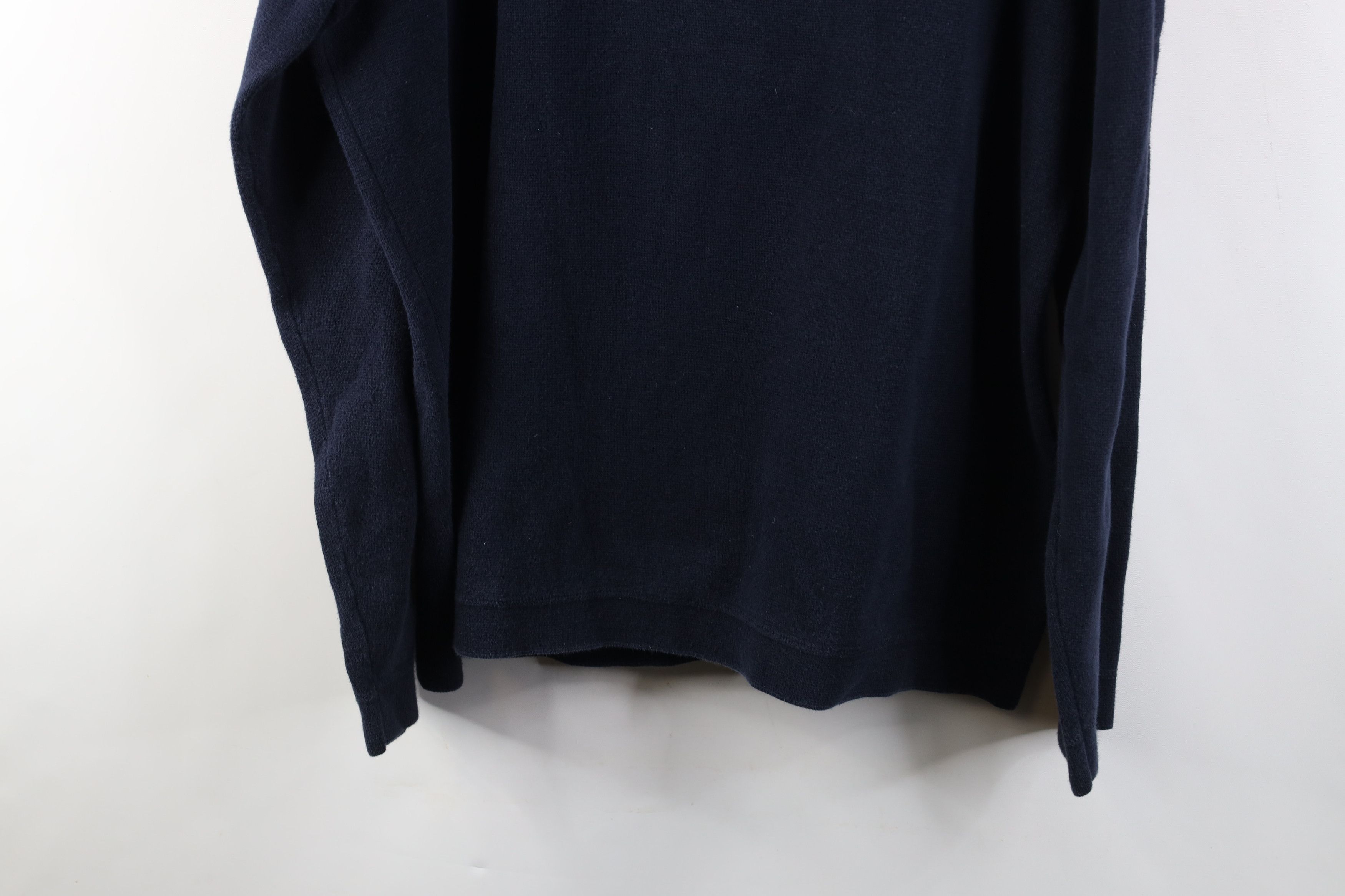 Eddie Bauer Vintage 90s Eddie Bauer Heavyweight Thermal Knit Rugby Blue Size US XL / EU 56 / 4 - 12 Thumbnail