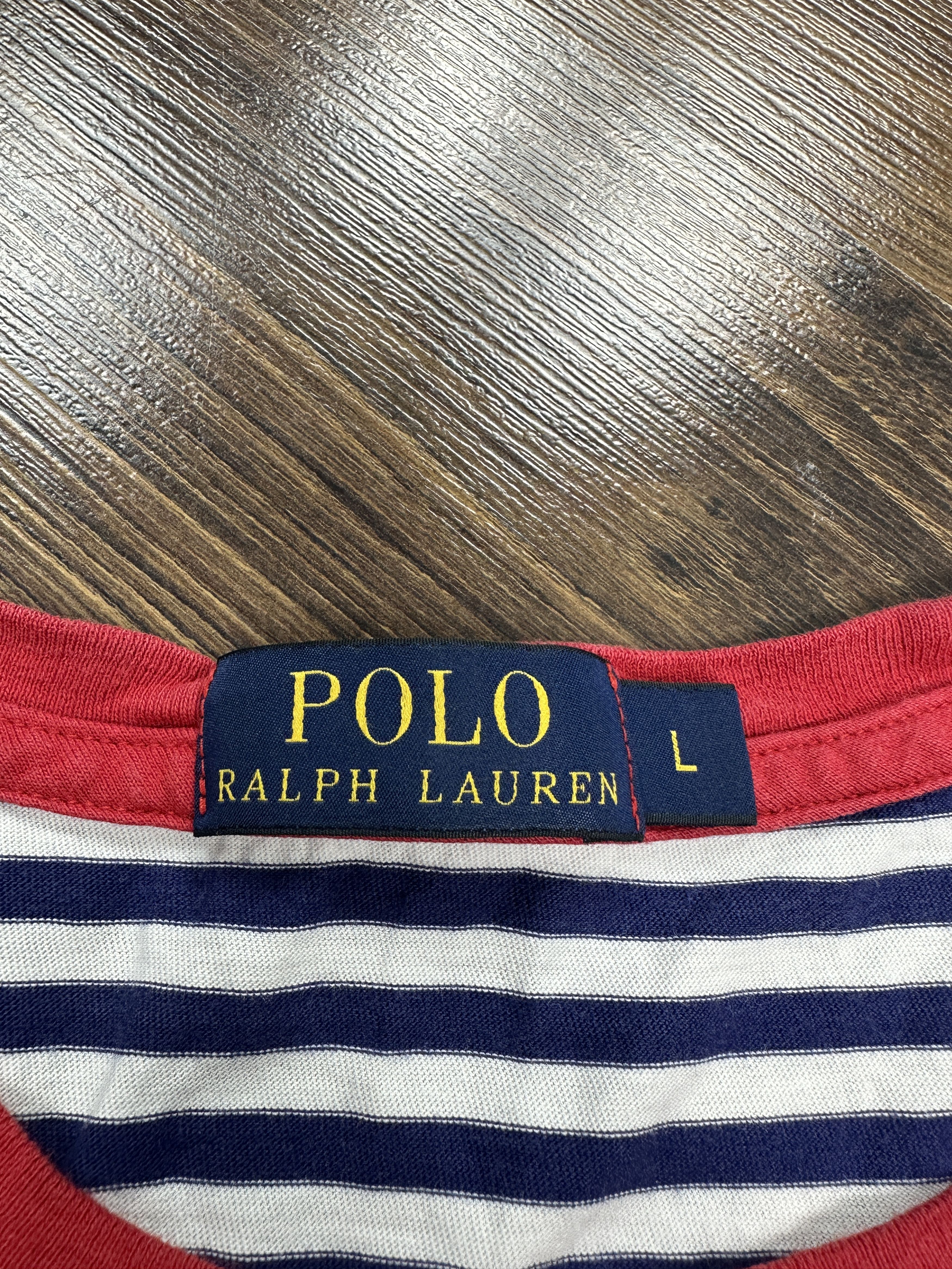 Polo Ralph Lauren × Ralph Lauren Polo Ralph Lauren Short Sleeve Striped T-Shirt y2k Size US L / EU 52-54 / 3 - 4 Thumbnail