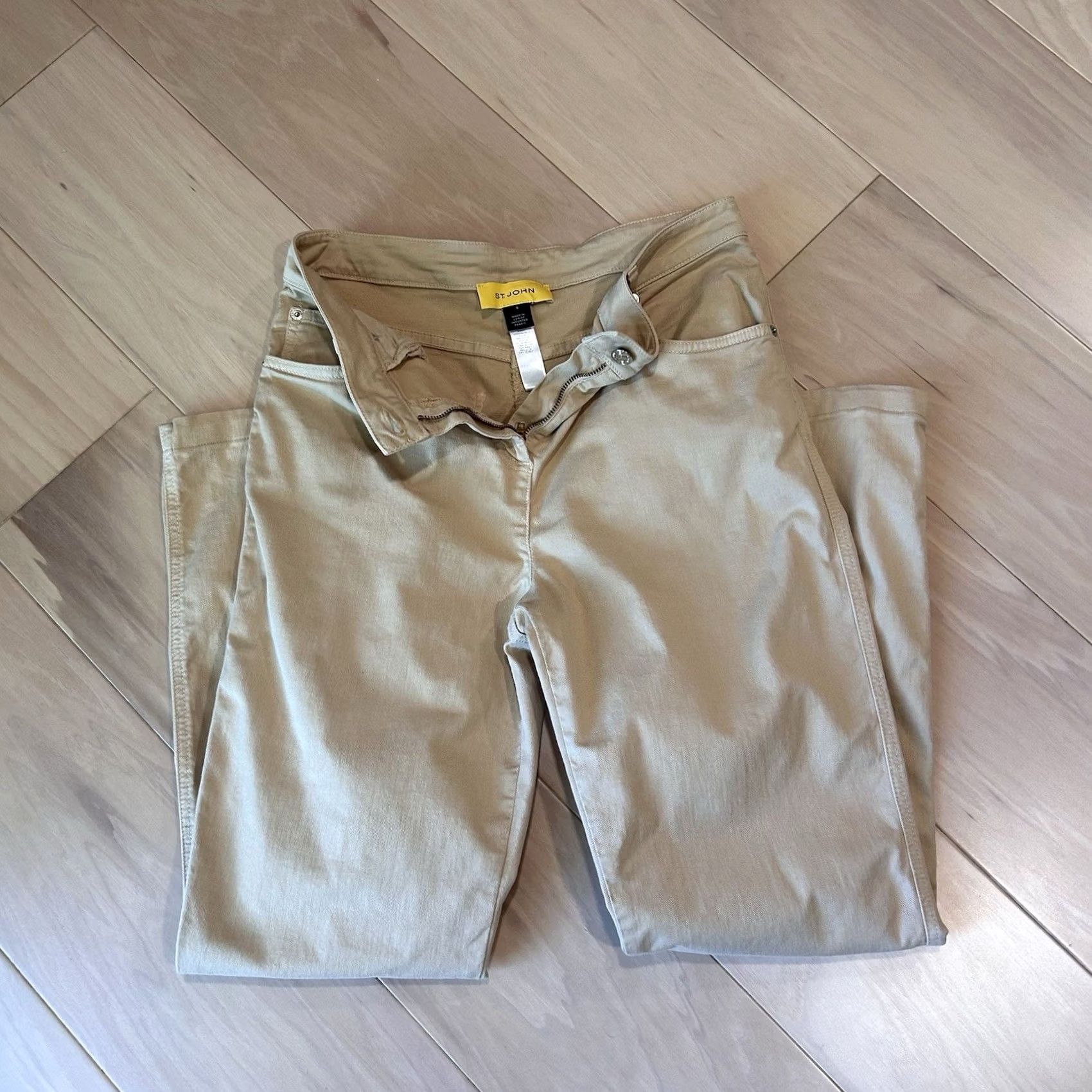 Vintage St John 5 Pocket Tan Twill Pants Women’s 8 Size 30" / US 8 / IT 44 - 5 Thumbnail