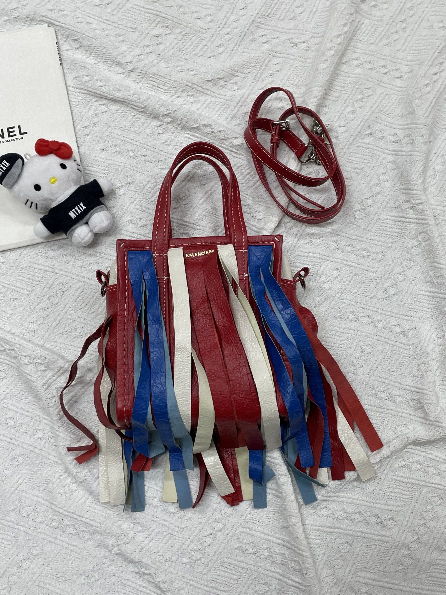 Balenciaga Balenciaga colorblock tassel tote/crossbody with strap Size ONE SIZE - 2 Thumbnail