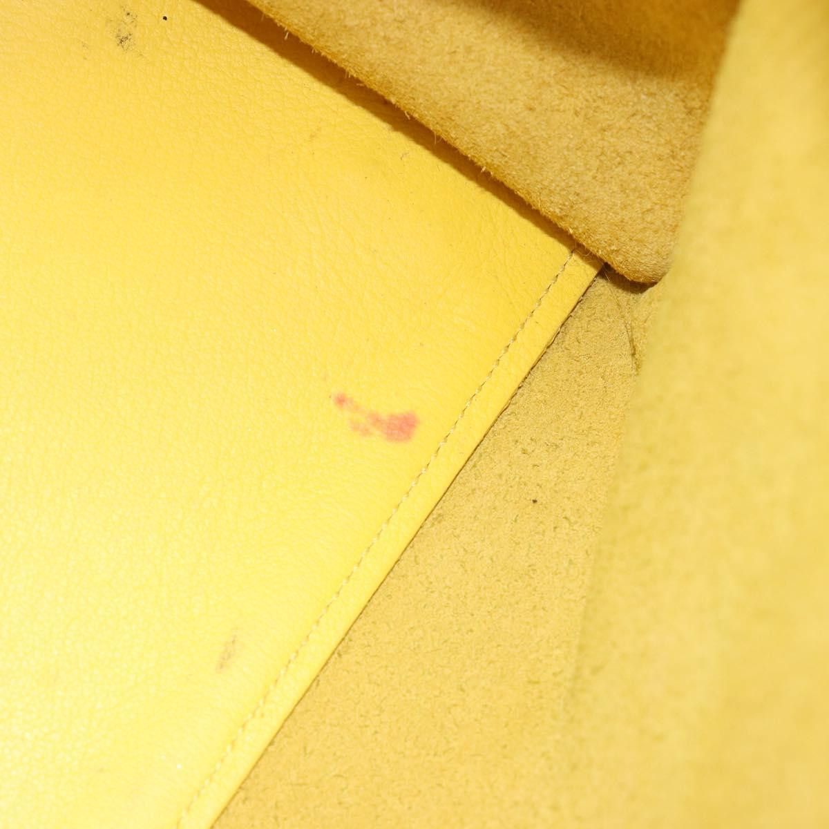 Saint Laurent Paris SAINT LAURENT Baby Cabas Hand Bag Leather 2way Yellow Gold Size ONE SIZE - 10 Thumbnail