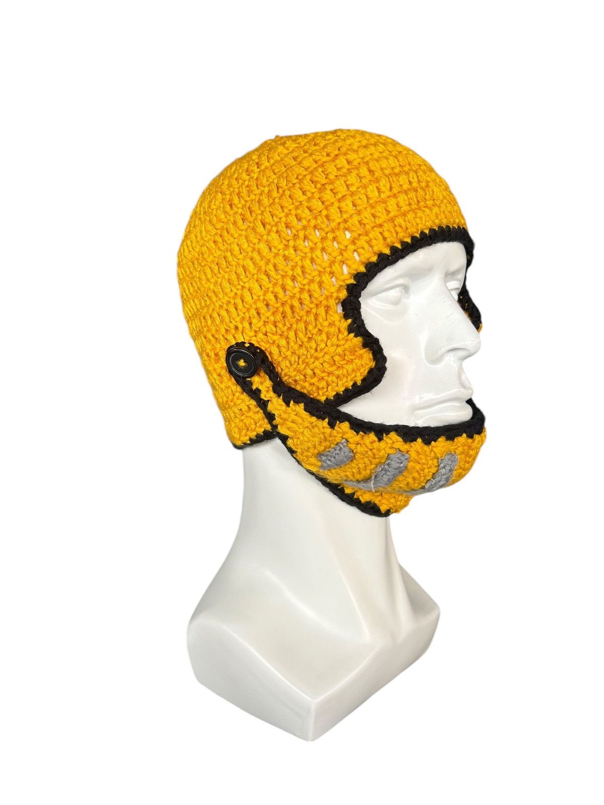Japanese Brand × Kapital × Vintage Crochet Knitted Handmade Mohawk Rare Beanie Hats ☠️☠️ Size ONE SIZE - 5 Thumbnail