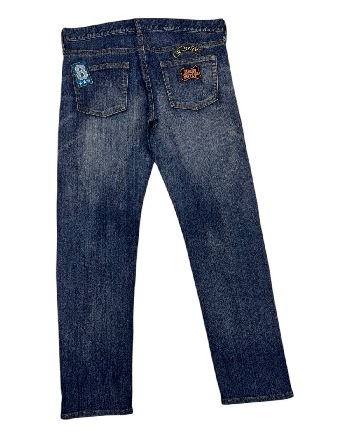 Hysteric Glamour Sorridere Japanese Brand Patchwork Sun Surf Blue Denim Jeans Size US 32 / EU 48 - 4 Thumbnail