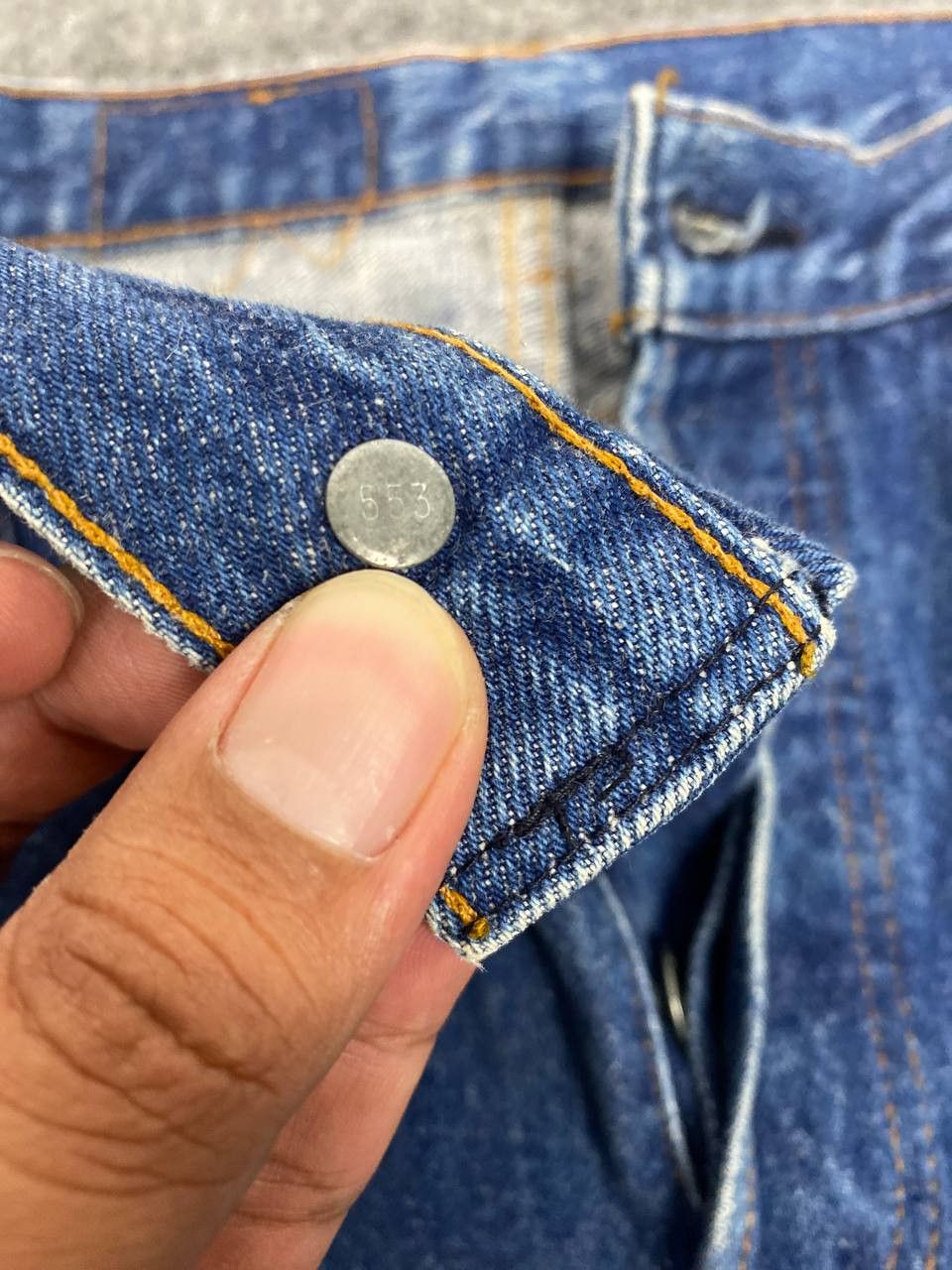 Levi's vintage 80s levis 701 student denim nice design Size US 29 - 10 Thumbnail