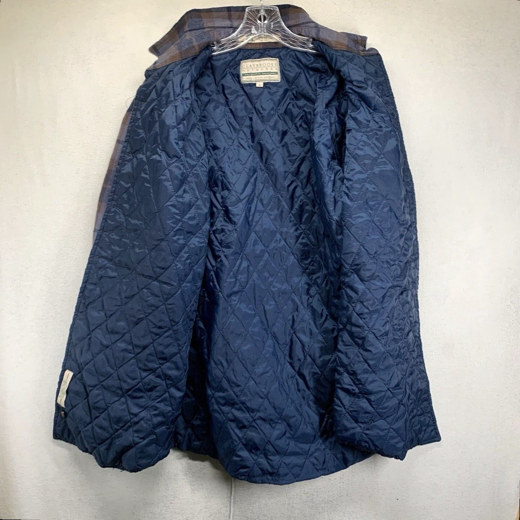 Rhythm VINTAGE 90s Rhythm Check Plaid Jacket Men Medium Purple Blue All Seasons Quilted Outdoor Streetwear Size US M / EU 48-50 / 2 - 2 Thumbnail