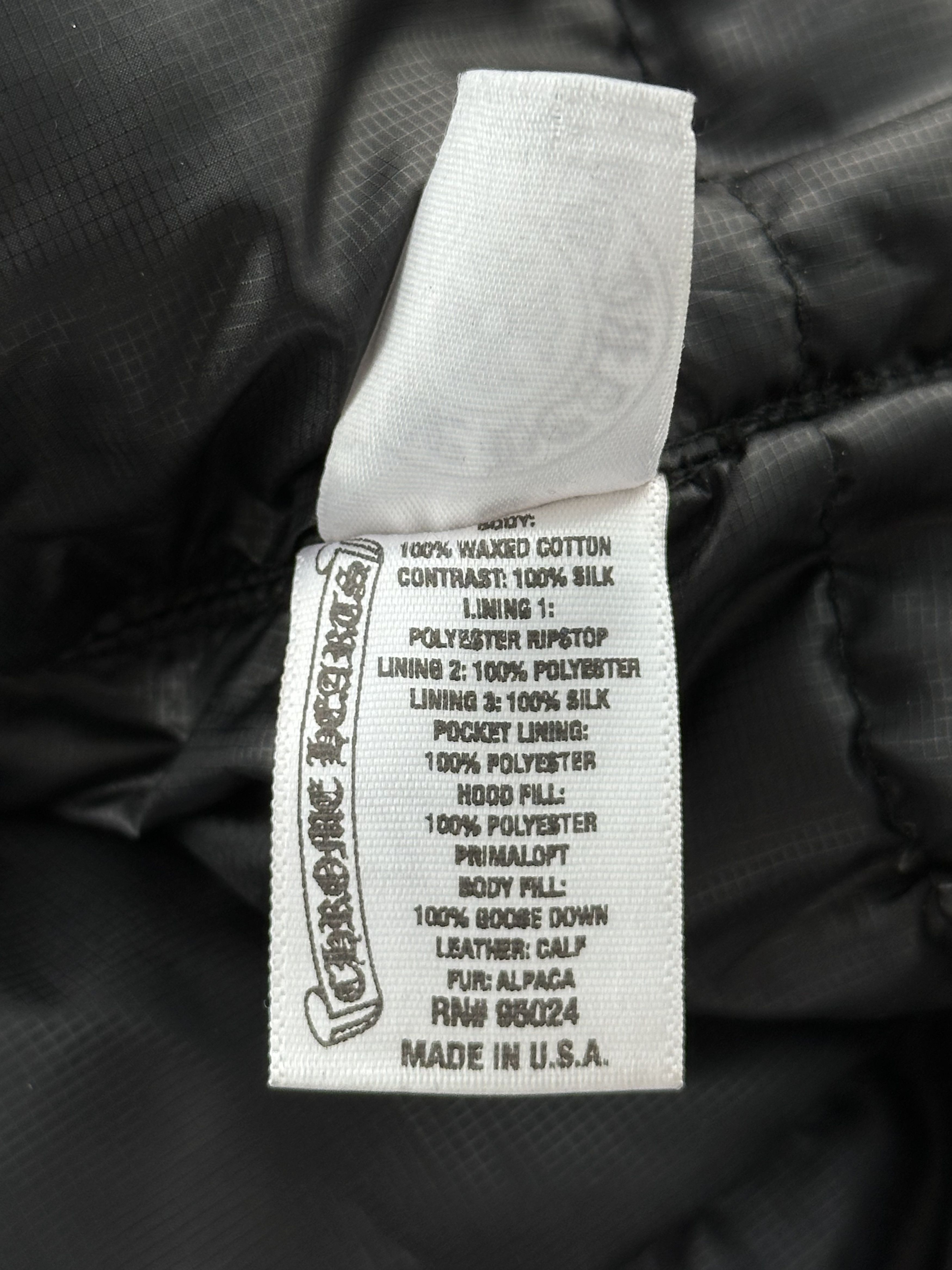 Chrome Hearts Chrome Hearts Black Leather Fleur Parka Jacket Size US S / EU 44-46 / 1 - 5 Thumbnail