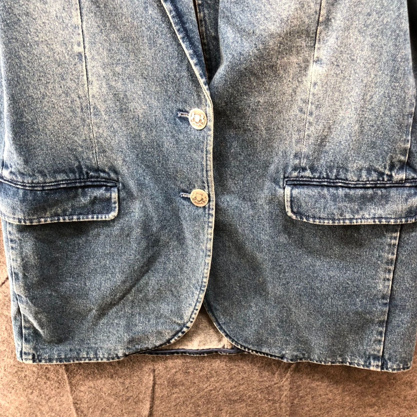 Michael Kors Michael Kors Denim Blazer Womens 6 Blue Union Wash Cotton Academia Preppy Blazer Cotton Denim Blue Kors Womens 6 Preppy Blazer Size M / US 6-8 / IT 42-44 - 7 Thumbnail
