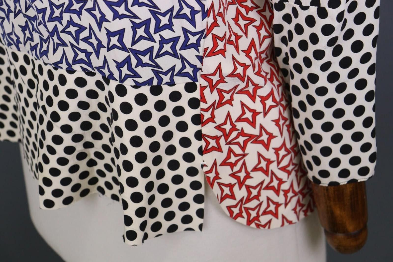Designer Dorothee Schumacher Printed Dotted Top Shirt Blouse Size 2 Size M / US 6-8 / IT 42-44 - 10 Thumbnail