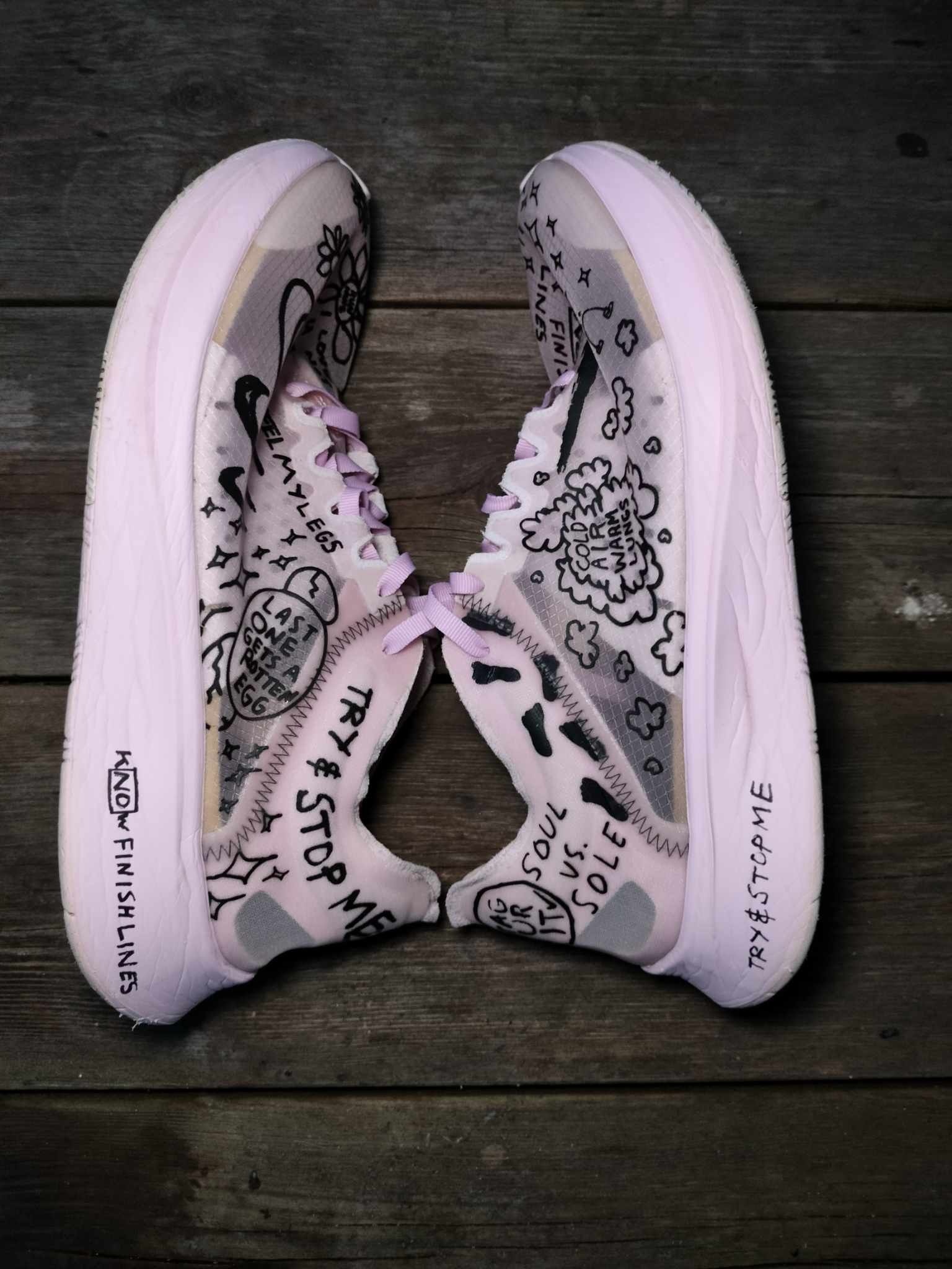 Nike Nike zoom fly SP x Nathan Bell "doodles" Size US 9.5 / IT 39.5 - 2 Thumbnail