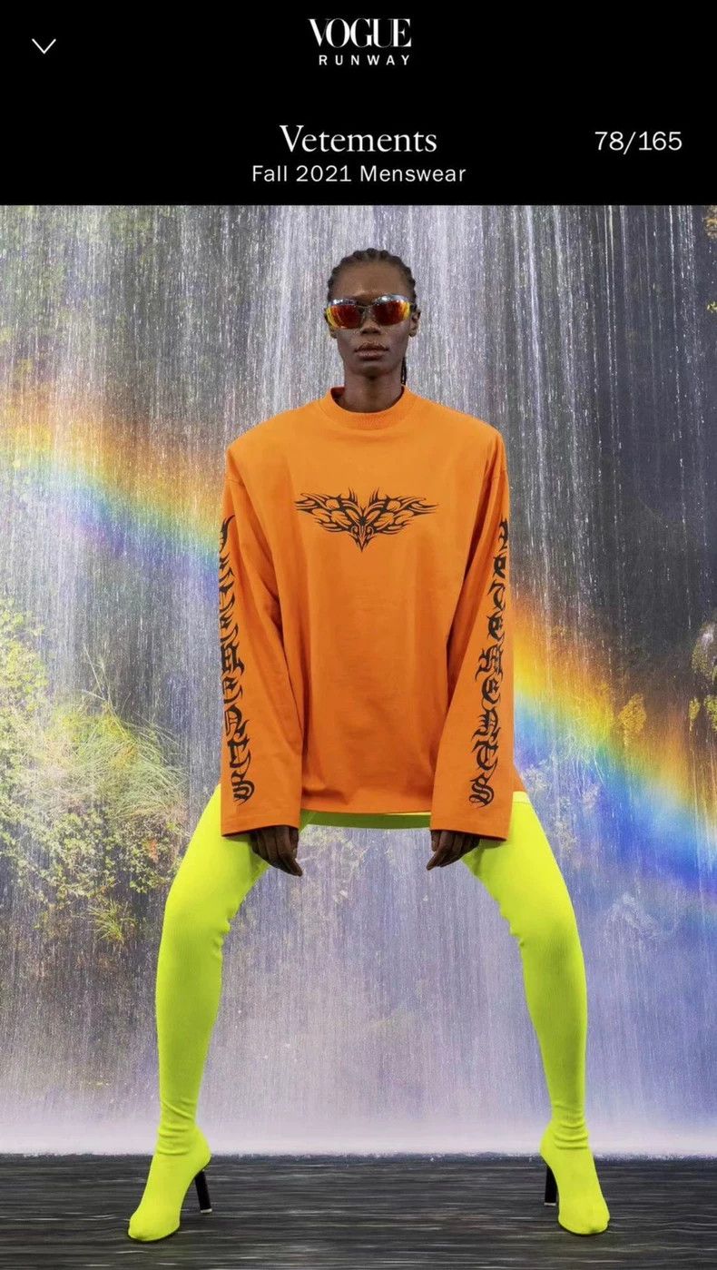 Vetements Vetements Show Sanskrit Long Sleeve Hoodie Size US M / EU 48-50 / 2 - 8 Thumbnail