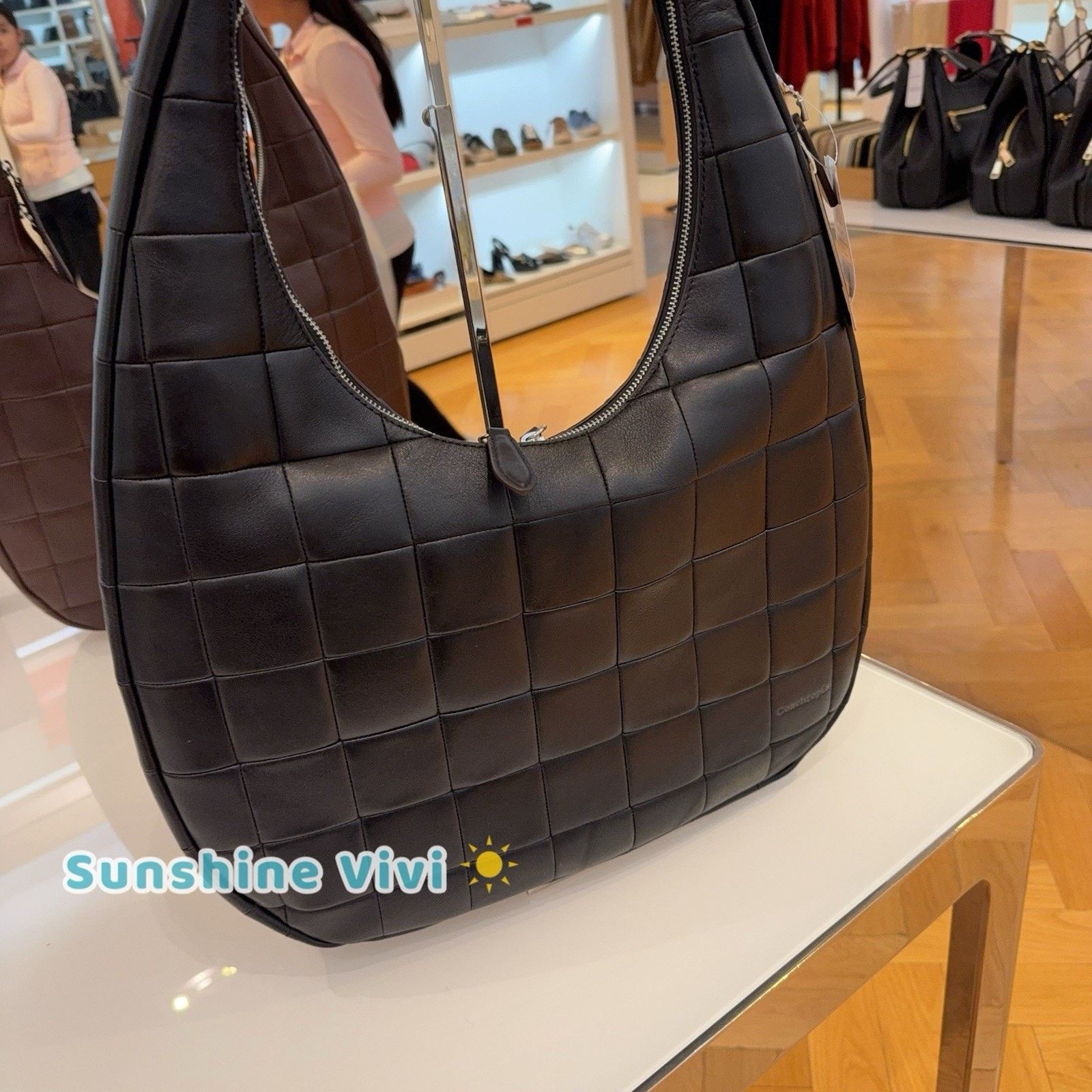 Coach NWT Coach Large Crescent Shoulder Bag Leather CCM66 black Size ONE SIZE - 2 Thumbnail