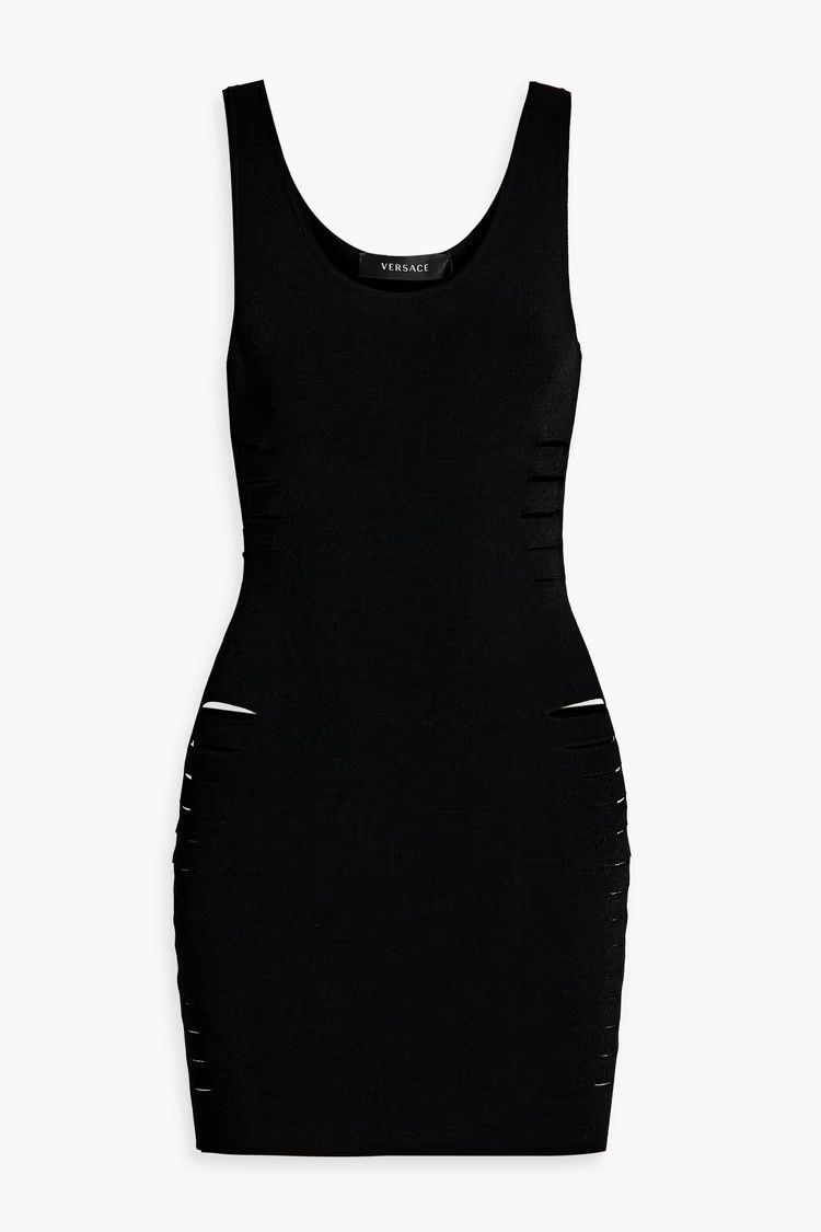 Versace o1y0226 Mini Dress in Black Size XS / US 0-2 / IT 36-38 - 1 Thumbnail