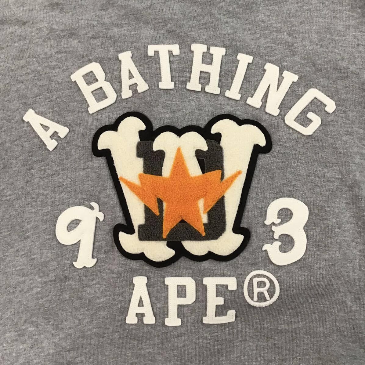 Bape × Nigo BAPE STA LOGO patch sweat varsity jacket a bathing ape star Size US M / EU 48-50 / 2 - 4 Thumbnail